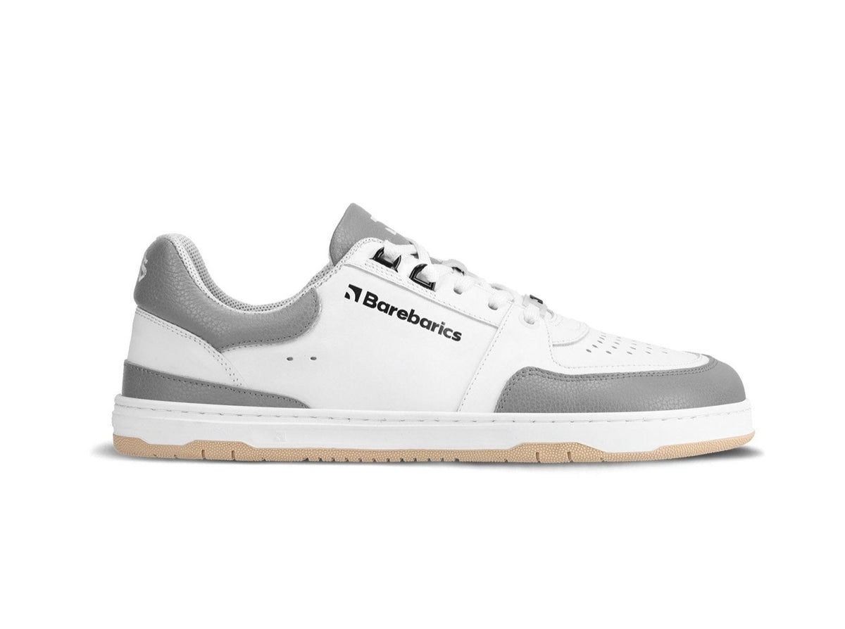 Barefoot Sneakers Barebarics Wave - White & Grey 1  - OzBarefoot