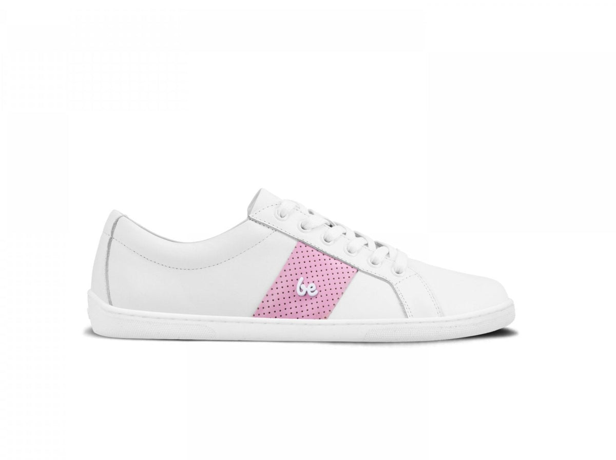 Barefoot Sneakers Be Lenka Elite - White & Pink 1  - OzBarefoot