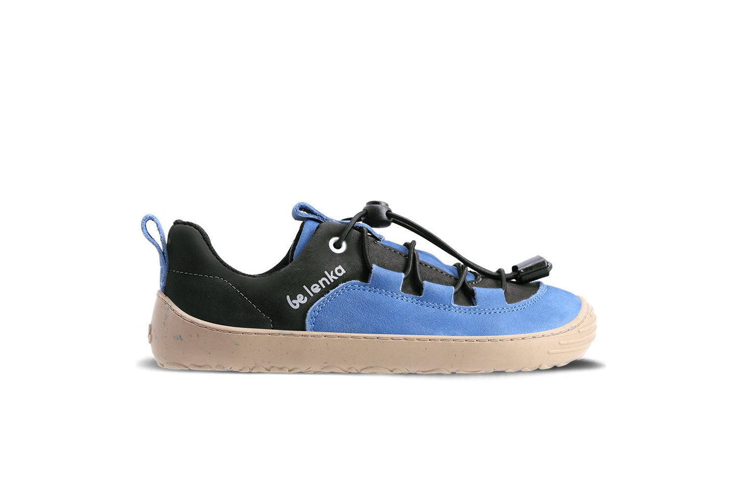 Be Lenka Kids barefoot sneakers - Xplorer - Blue & Olive Black 1 OzBarefoot Australia