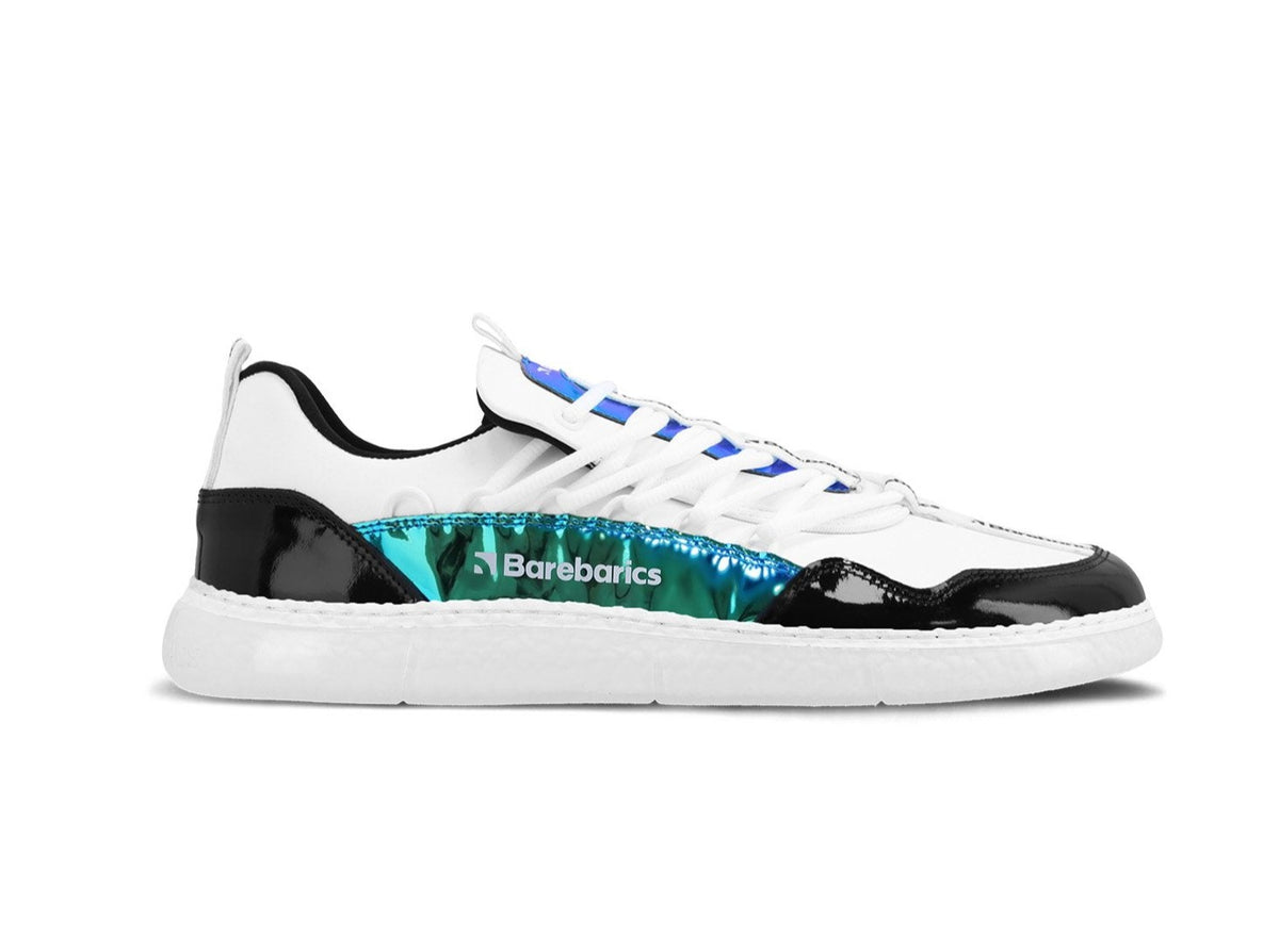 Barefoot Sneakers Barebarics Futura - Iridescent White 1  - OzBarefoot