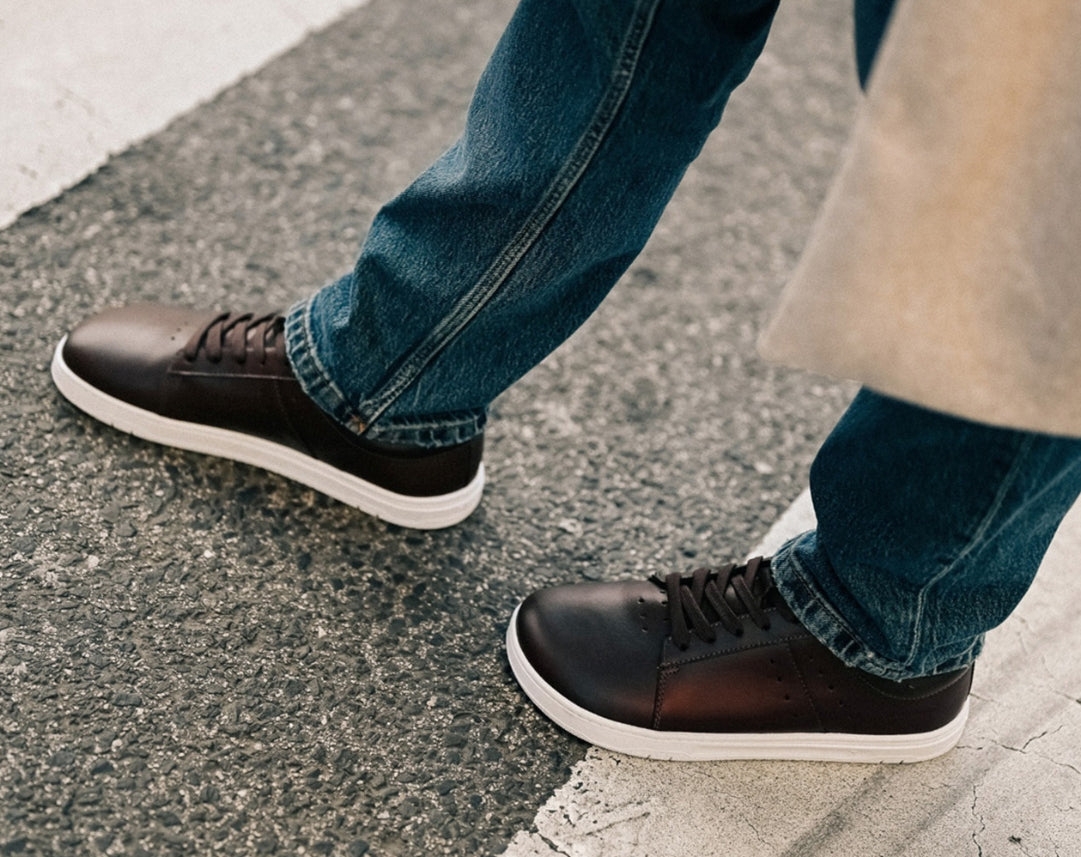 Barefoot Sneakers Barebarics Enigma - Dark Brown 20  - OzBarefoot