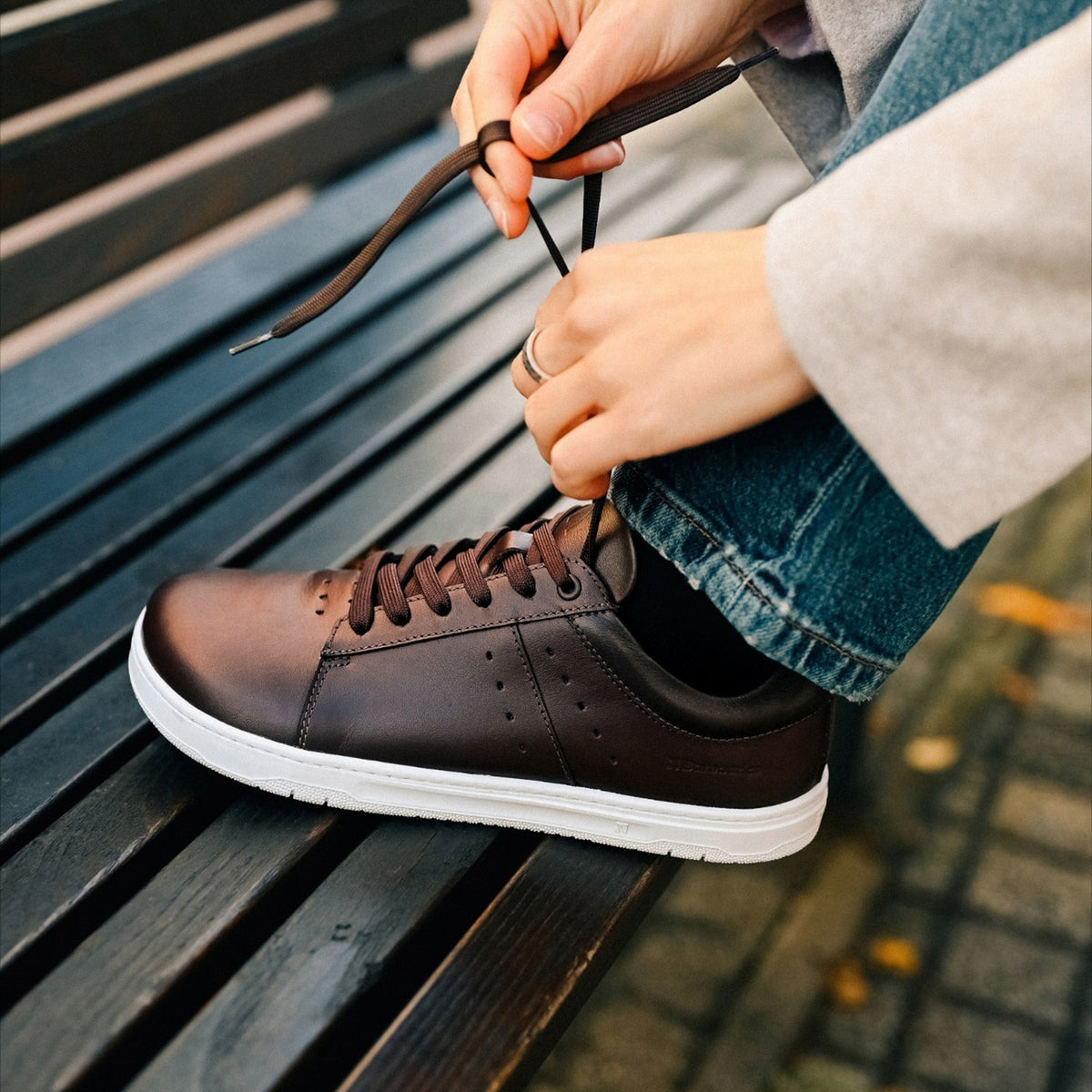 Barefoot Sneakers Barebarics Enigma - Dark Brown 11  - OzBarefoot