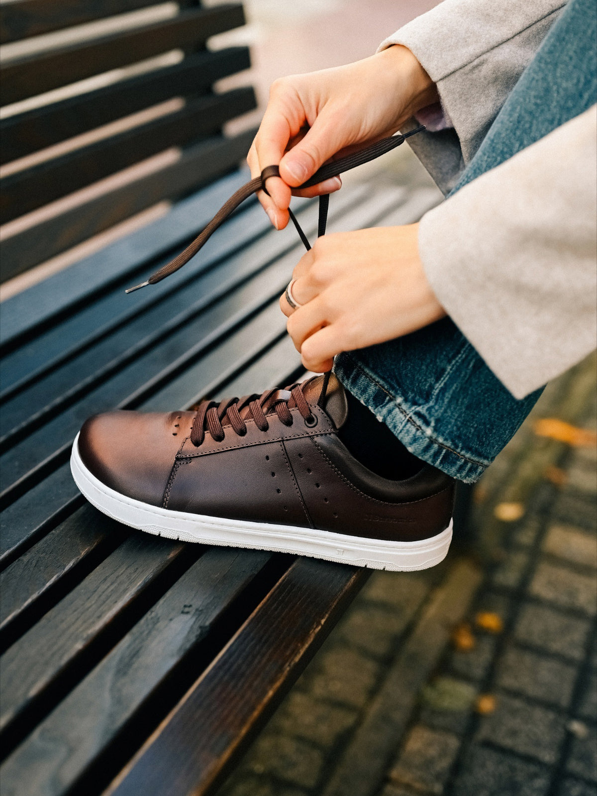 Barefoot Sneakers Barebarics Enigma - Dark Brown 10  - OzBarefoot