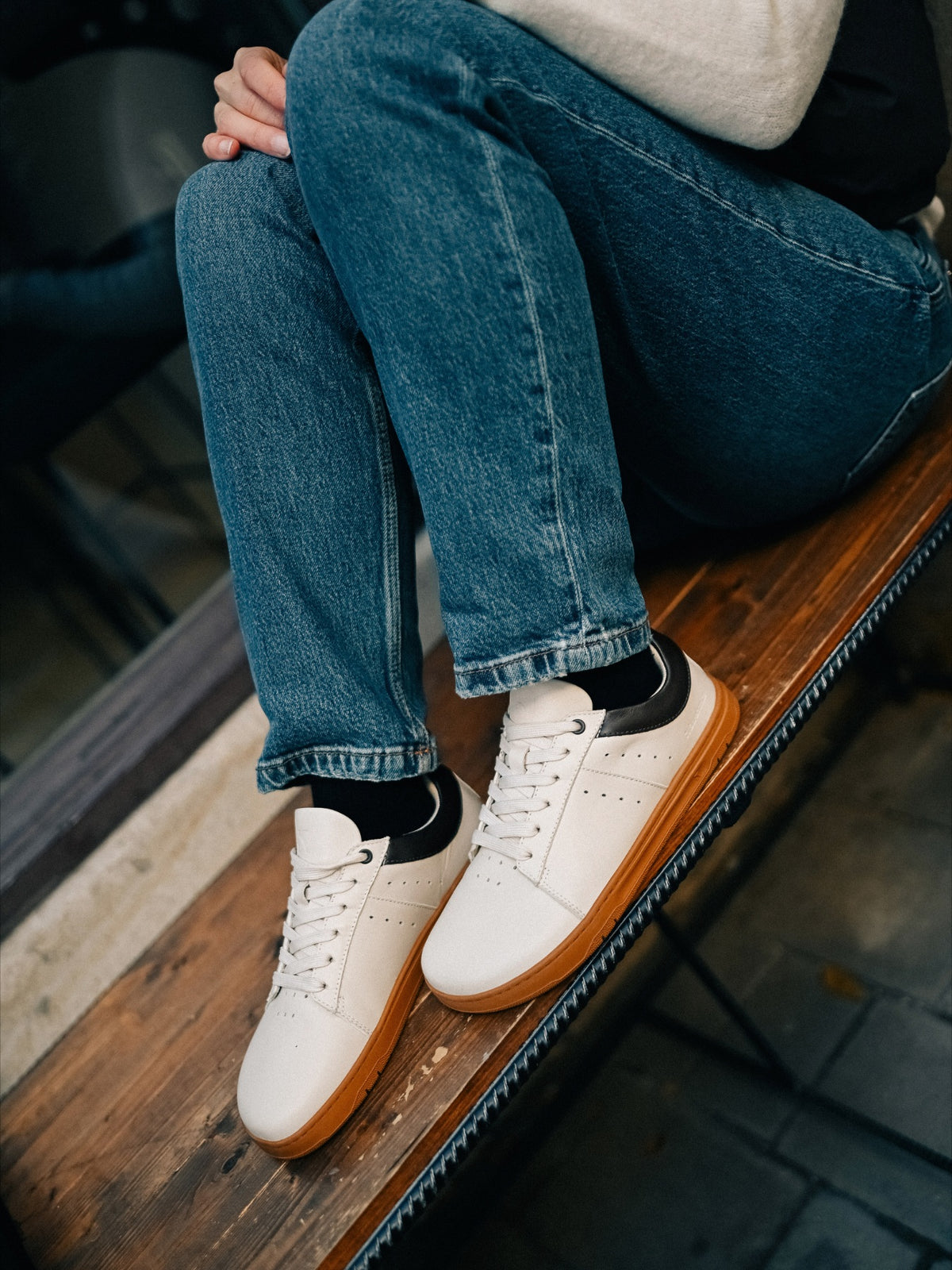 Barefoot Sneakers Barebarics Enigma - Ivory 1  - OzBarefoot