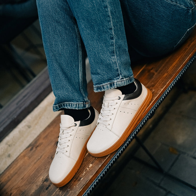 Barefoot Sneakers Barebarics Enigma - Ivory 2  - OzBarefoot