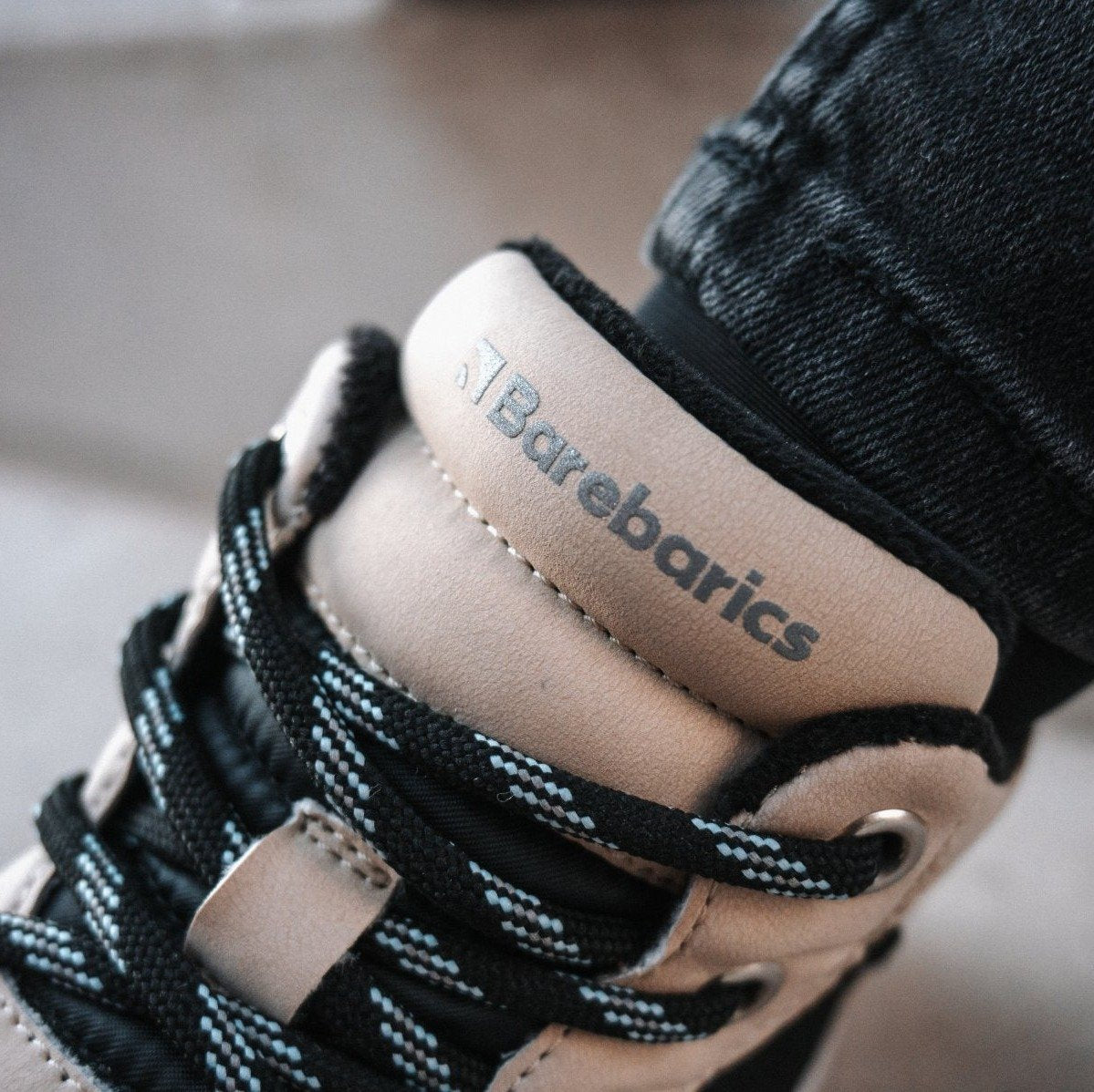 Barefoot Sneakers Barebarics Lynx - Beige & White 8  - OzBarefoot