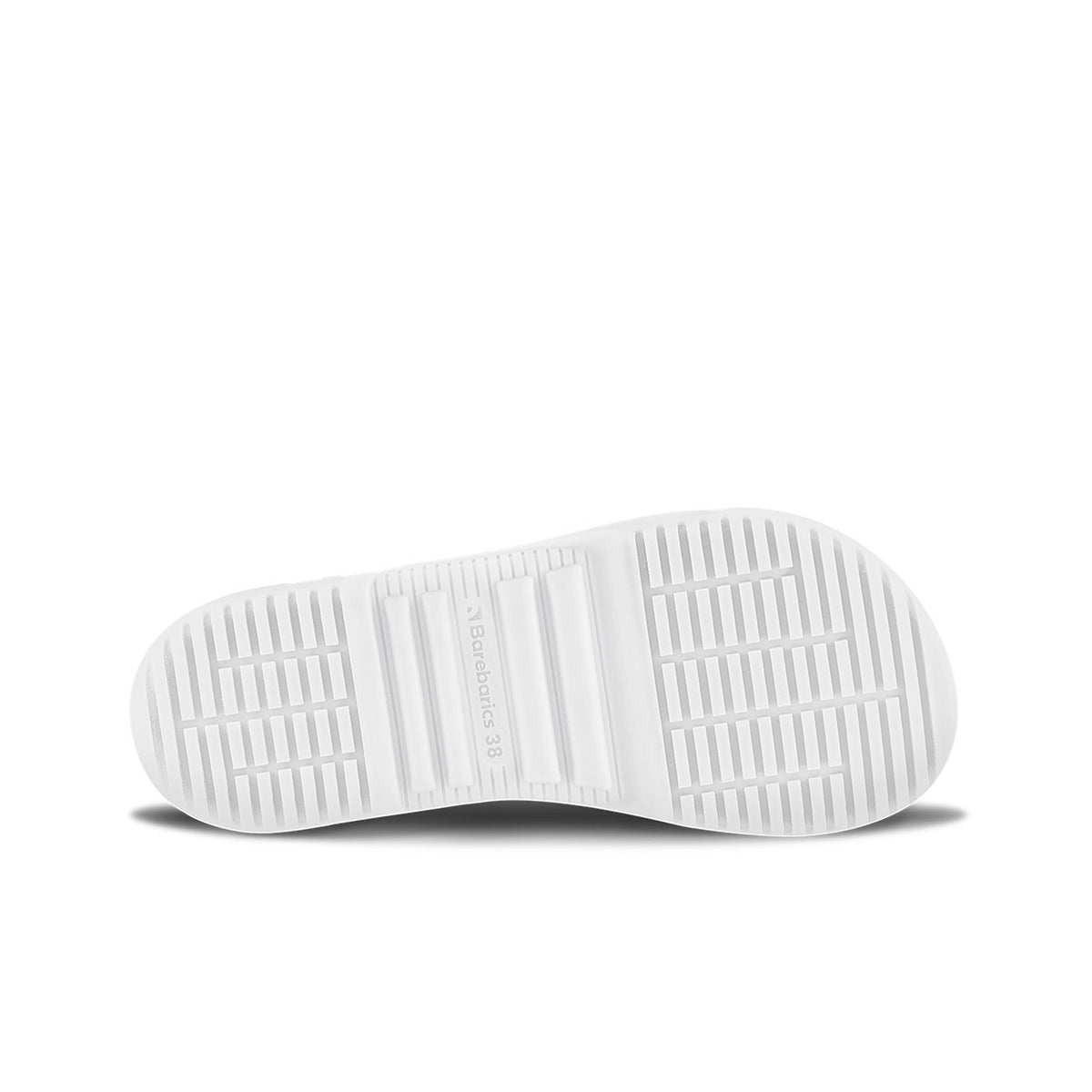 Barefoot Sneakers Barebarics Zing Velcro - All White - Leather 7  - OzBarefoot
