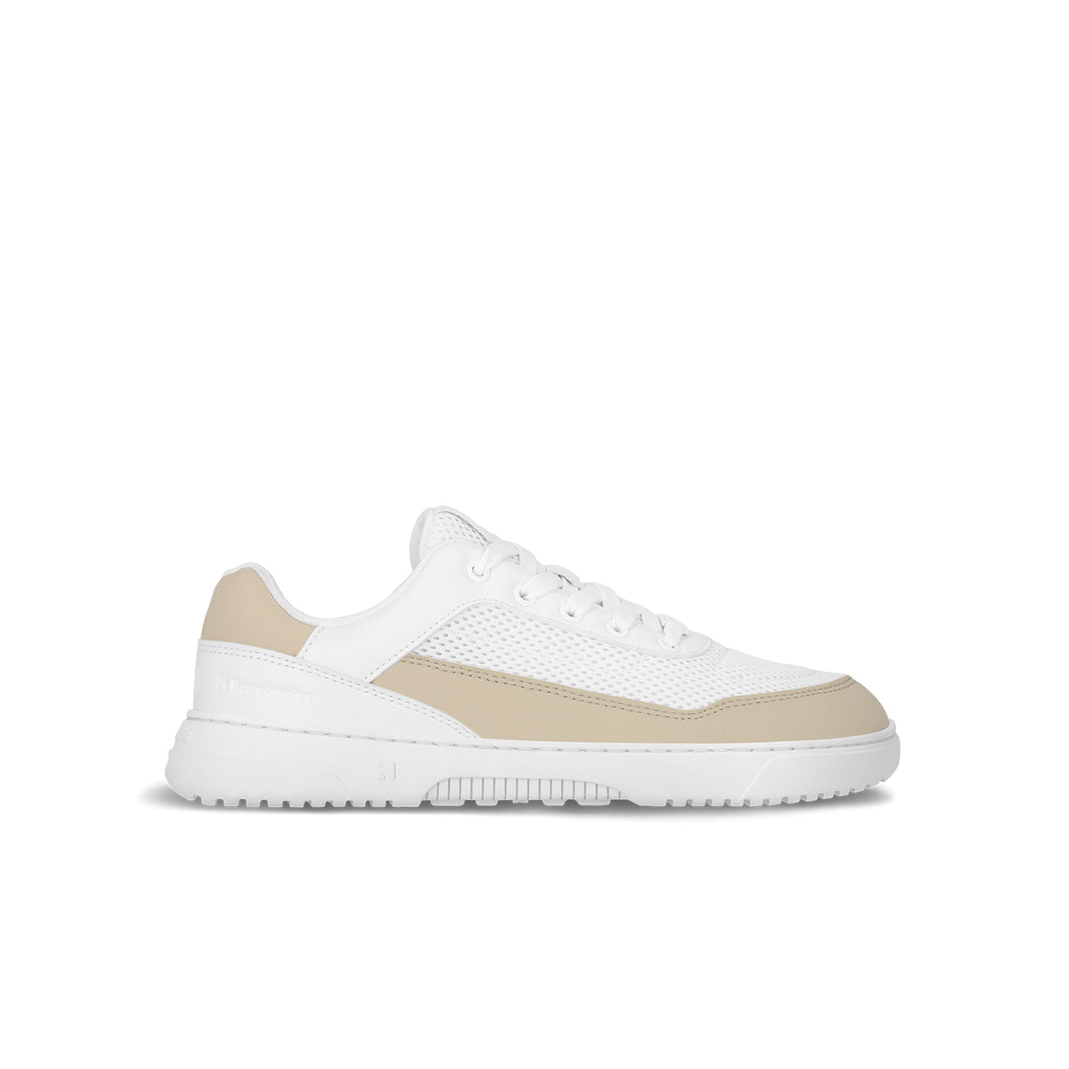 Barefoot Sneakers Barebarics Vaporo - White & Beige (VEGAN)