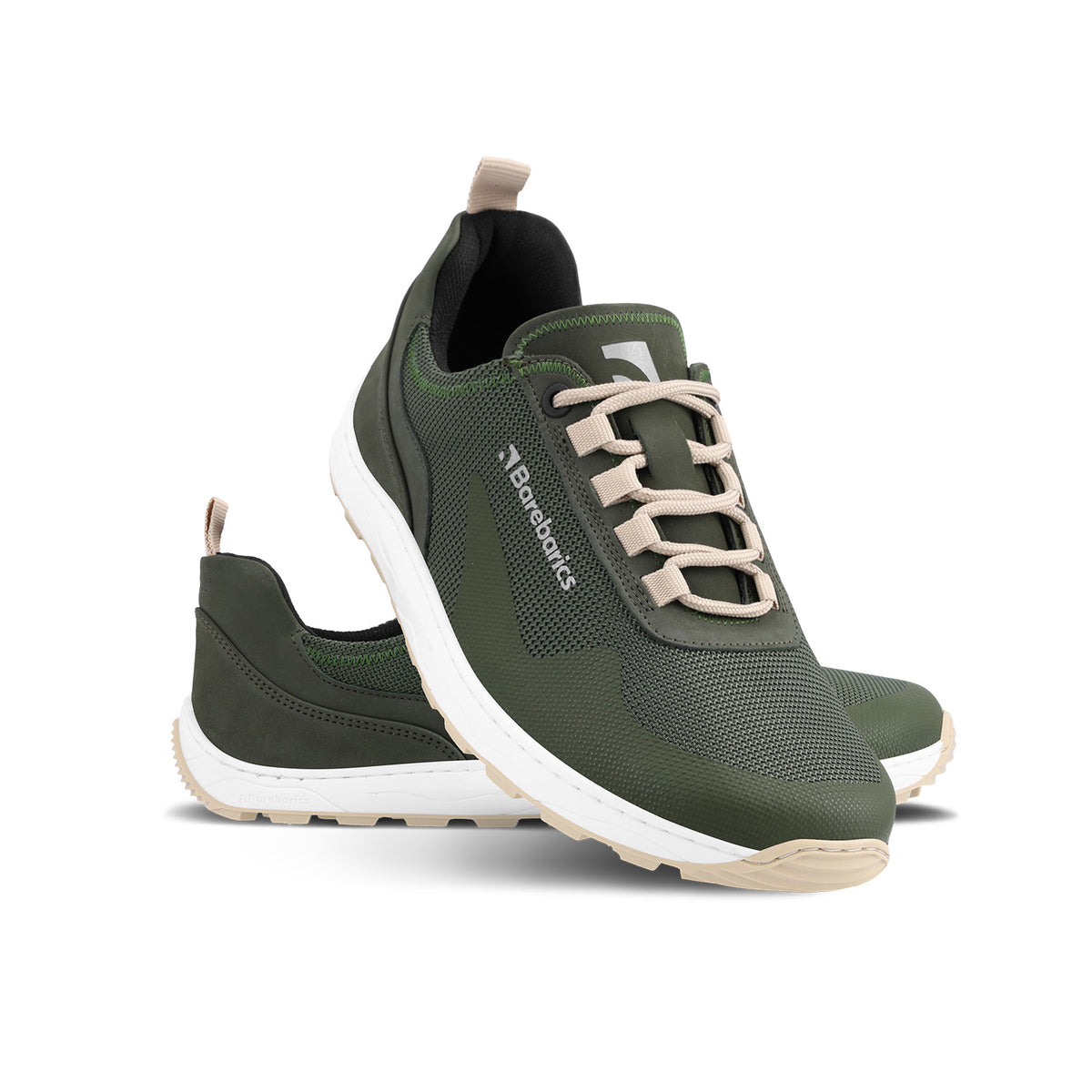Barefoot Sneakers Barebarics Wanderer - Army Green 2  - OzBarefoot