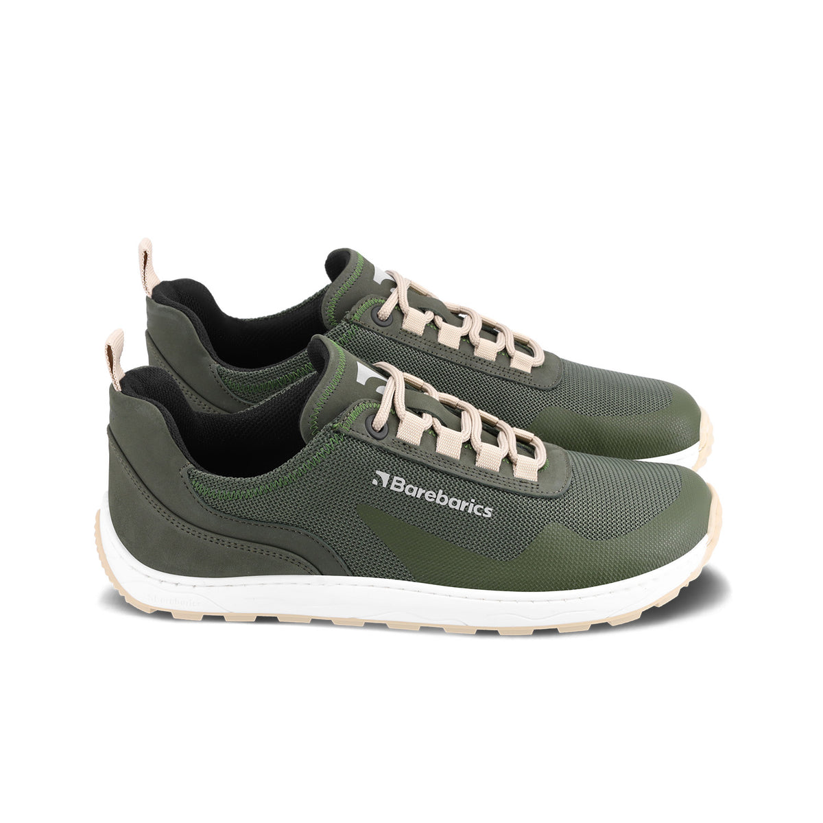 Barefoot Sneakers Barebarics Wanderer - Army Green 3  - OzBarefoot