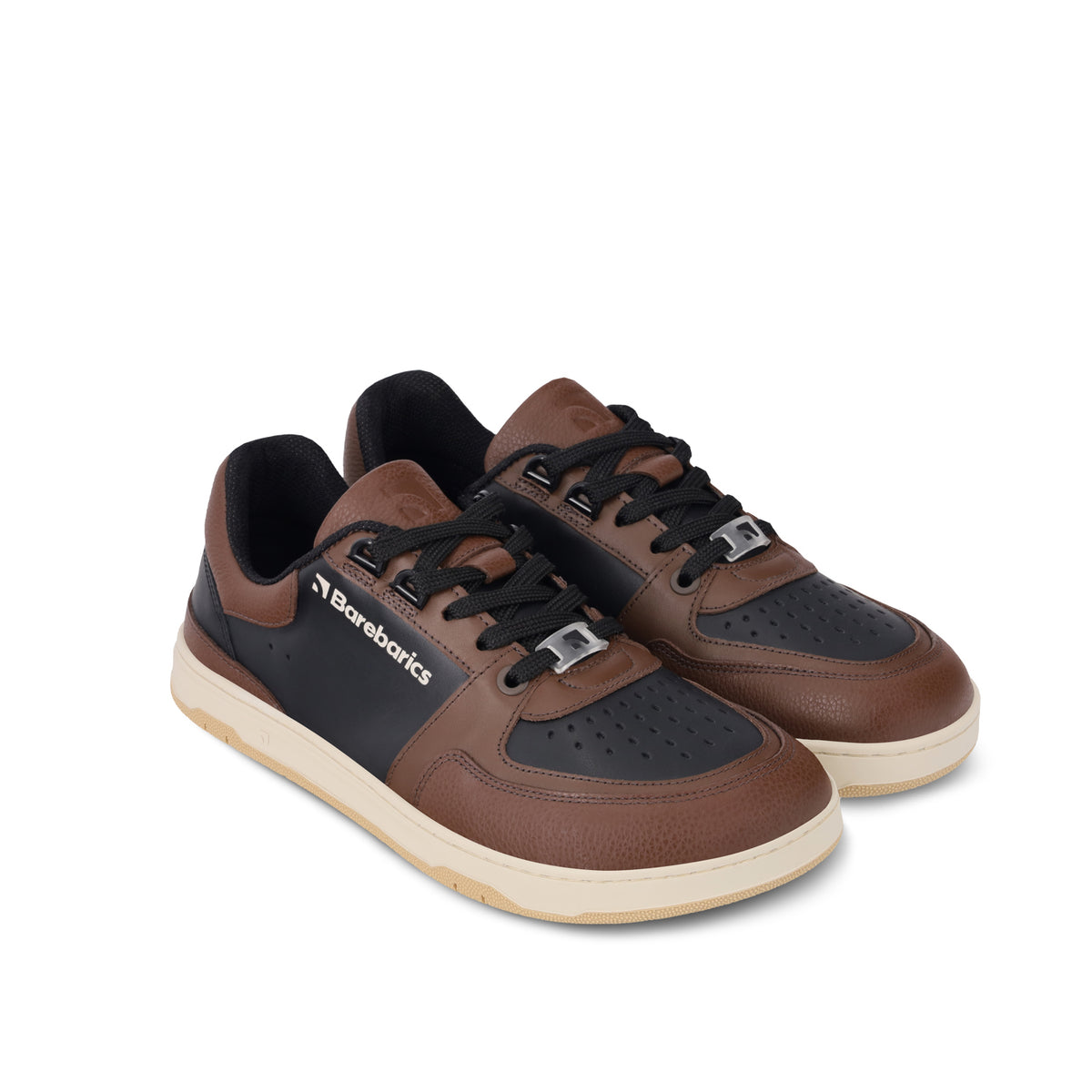 Barefoot Sneakers Barebarics Wave - Black & Dark Brown 10  - OzBarefoot