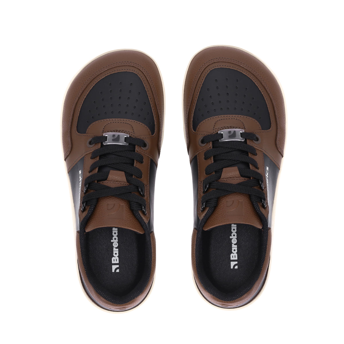 Barefoot Sneakers Barebarics Wave - Black & Dark Brown