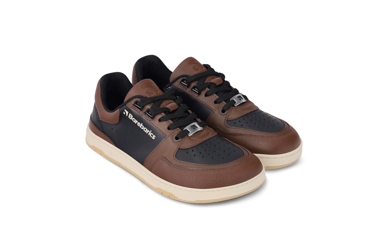 Barefoot Sneakers Barebarics Wave - Black & Dark Brown