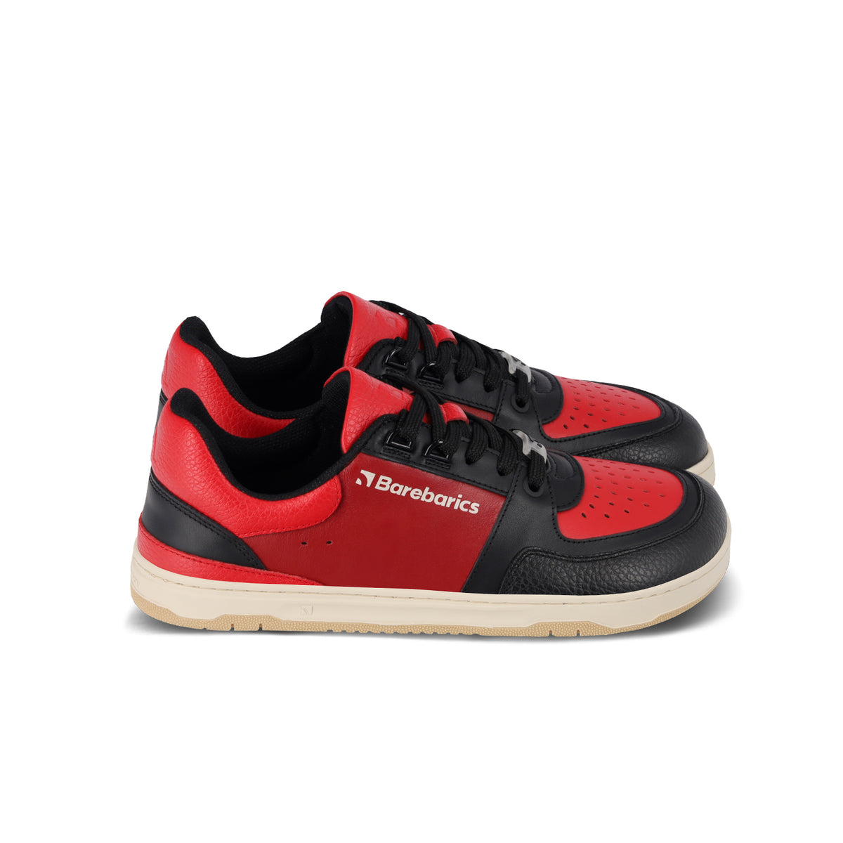 Barefoot Sneakers Barebarics Wave - Black & Red 8  - OzBarefoot