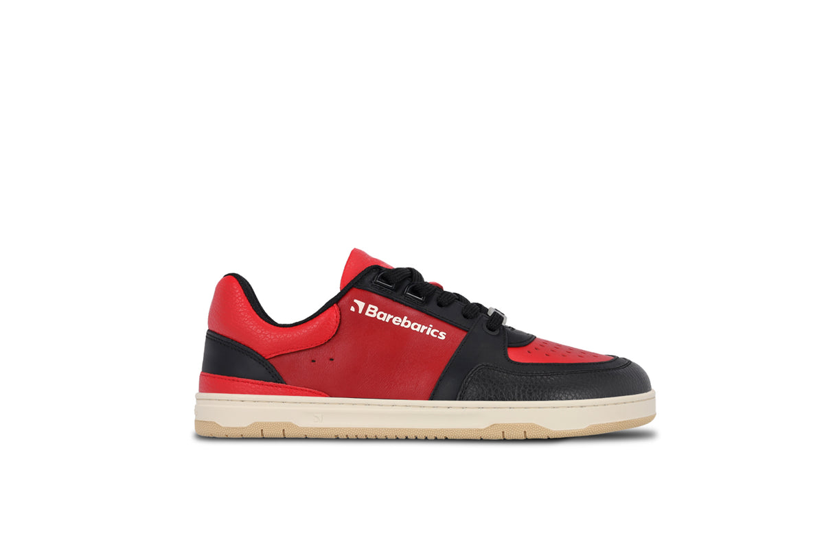 Barefoot Sneakers Barebarics Wave - Black & Red 5  - OzBarefoot