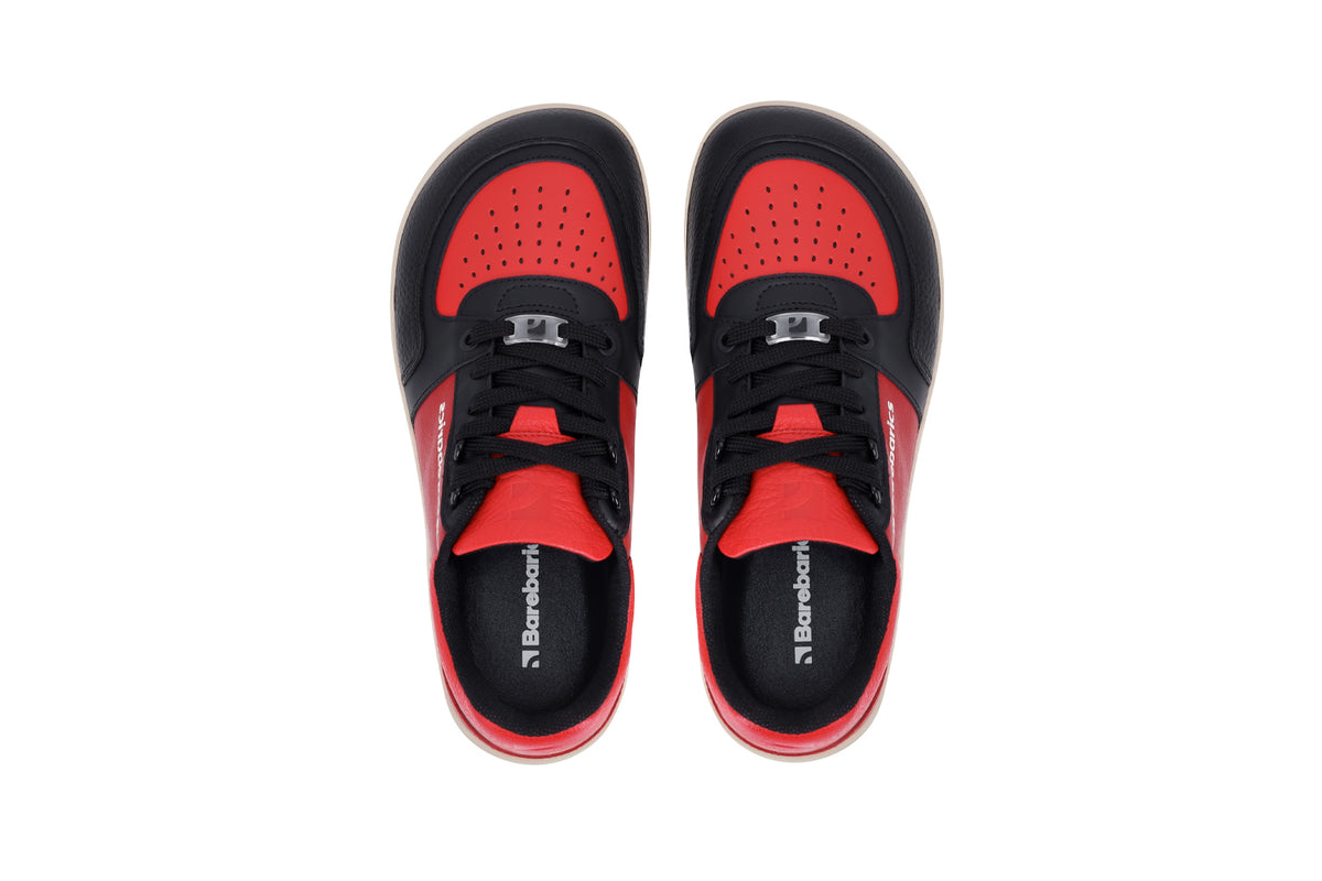 Barefoot Sneakers Barebarics Wave - Black & Red 21  - OzBarefoot