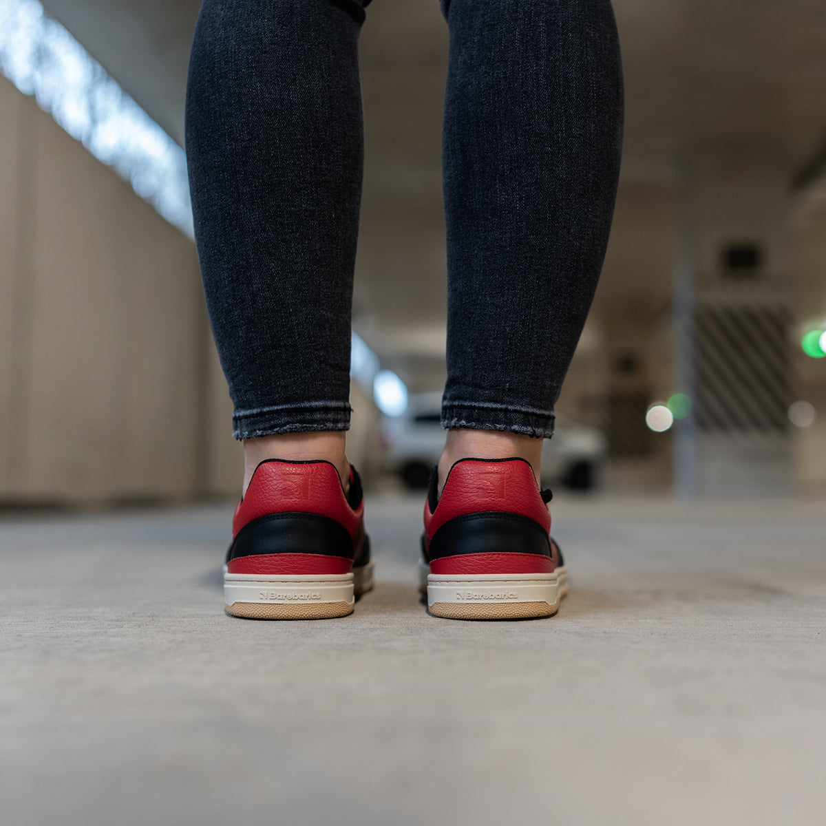 Barefoot Sneakers Barebarics Wave - Black & Red 14  - OzBarefoot