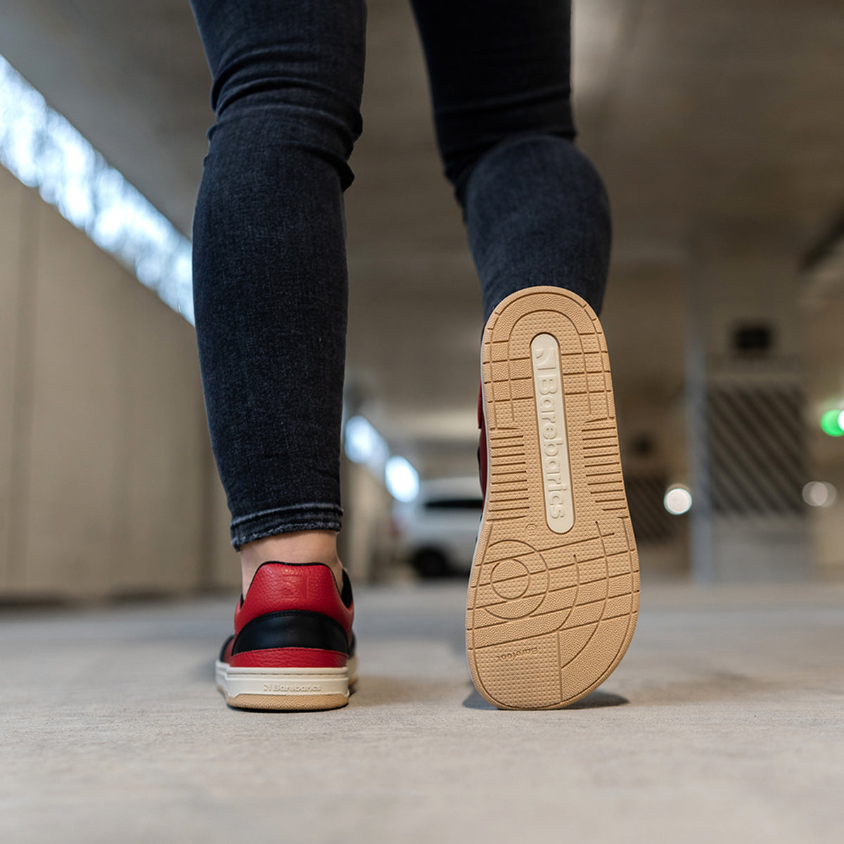 Barefoot Sneakers Barebarics Wave - Black & Red