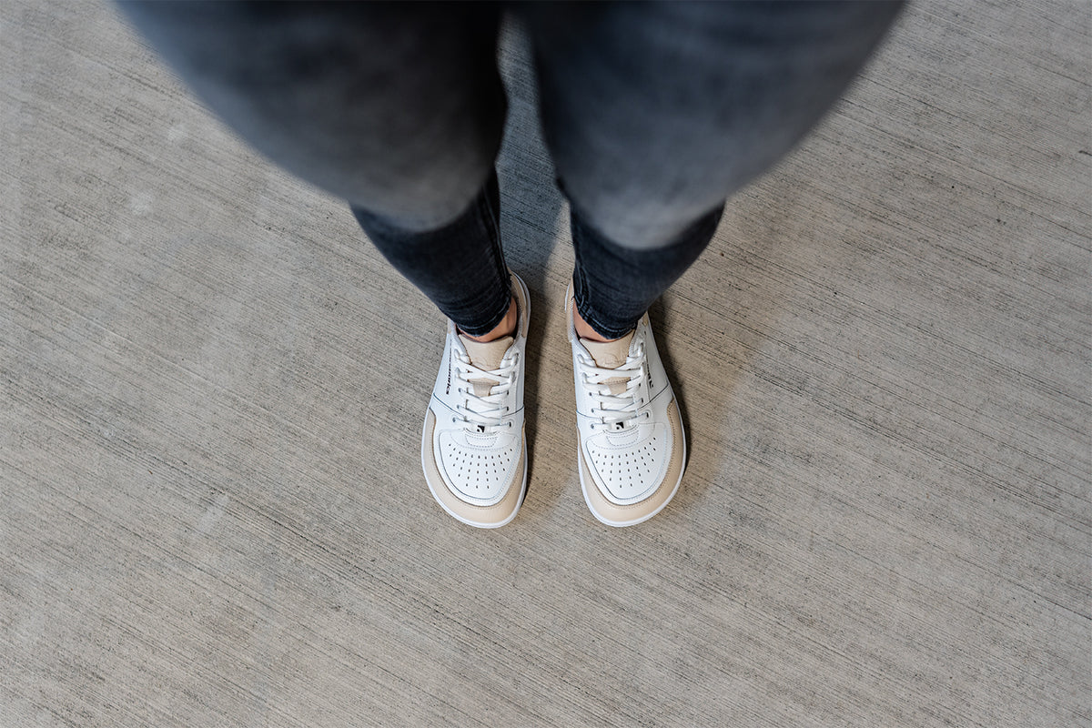 Barefoot Sneakers Barebarics Wave - White & Beige