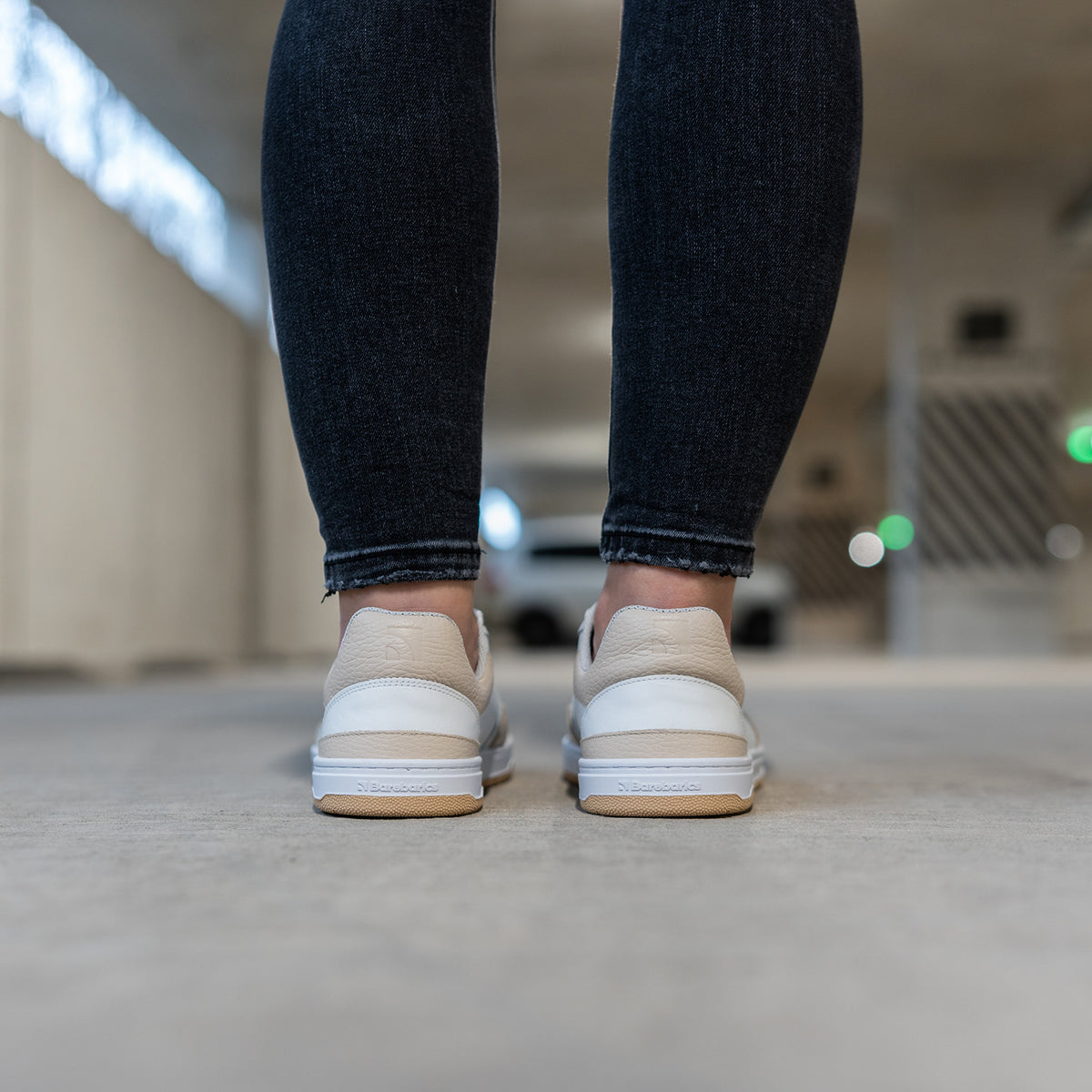 Barefoot Sneakers Barebarics Wave - White & Beige