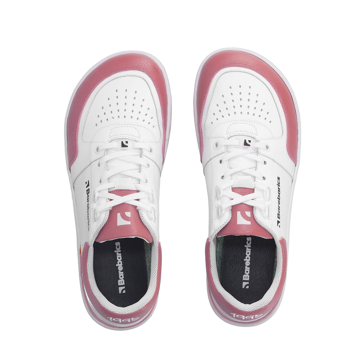 Barefoot Sneakers Barebarics Wave - White & BubbleGum Pink 6  - OzBarefoot
