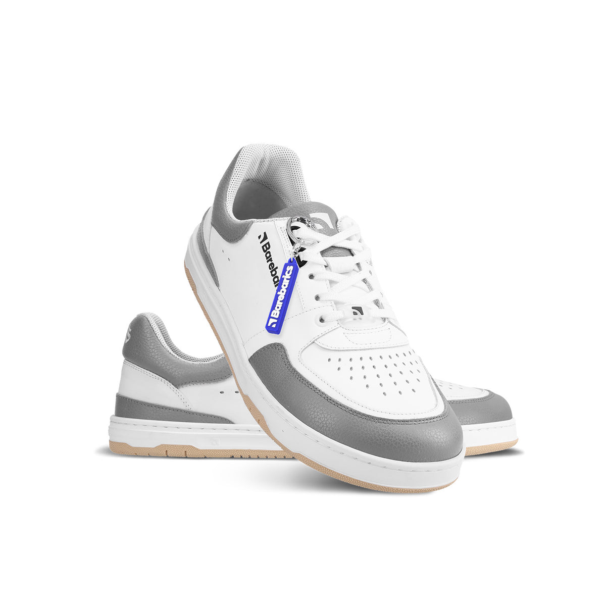 Barefoot Sneakers Barebarics Wave - White & Grey 2  - OzBarefoot