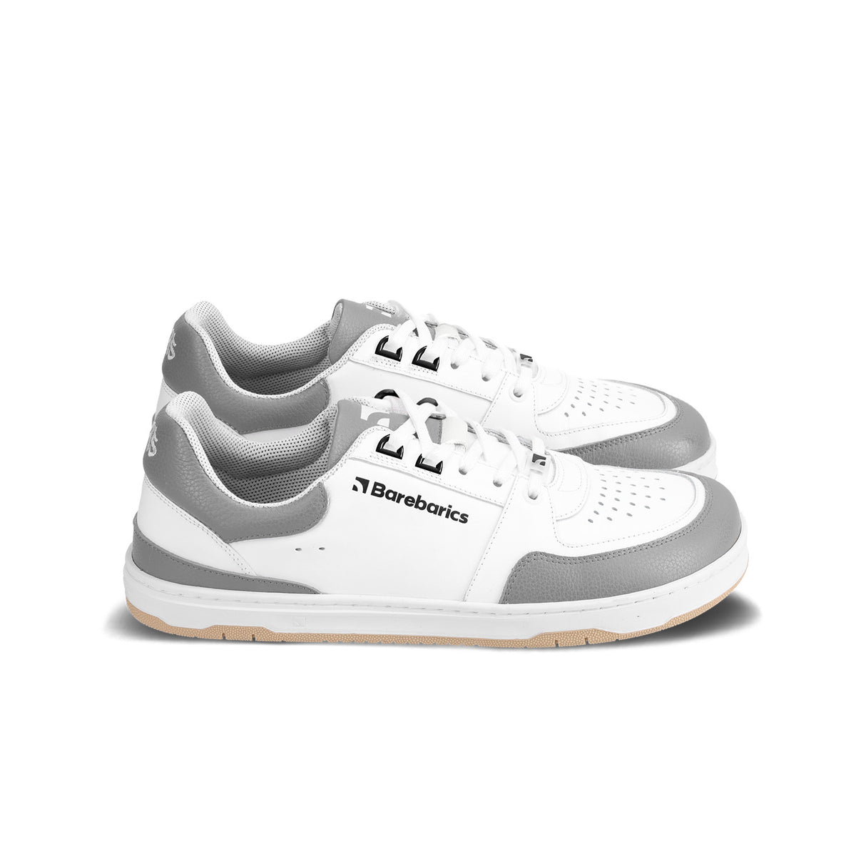 Barefoot Sneakers Barebarics Wave - White & Grey 3  - OzBarefoot