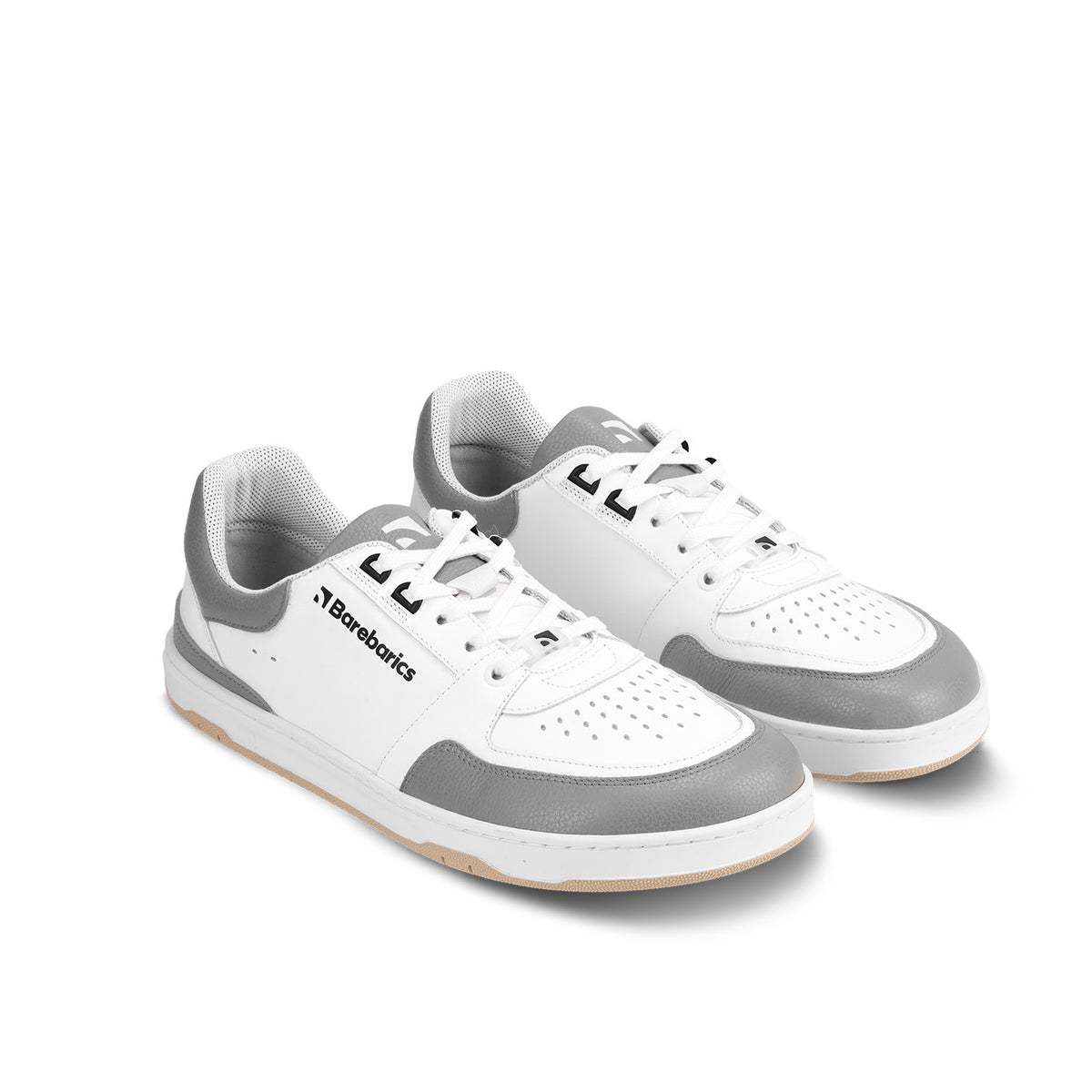 Barefoot Sneakers Barebarics Wave - White & Grey 4  - OzBarefoot
