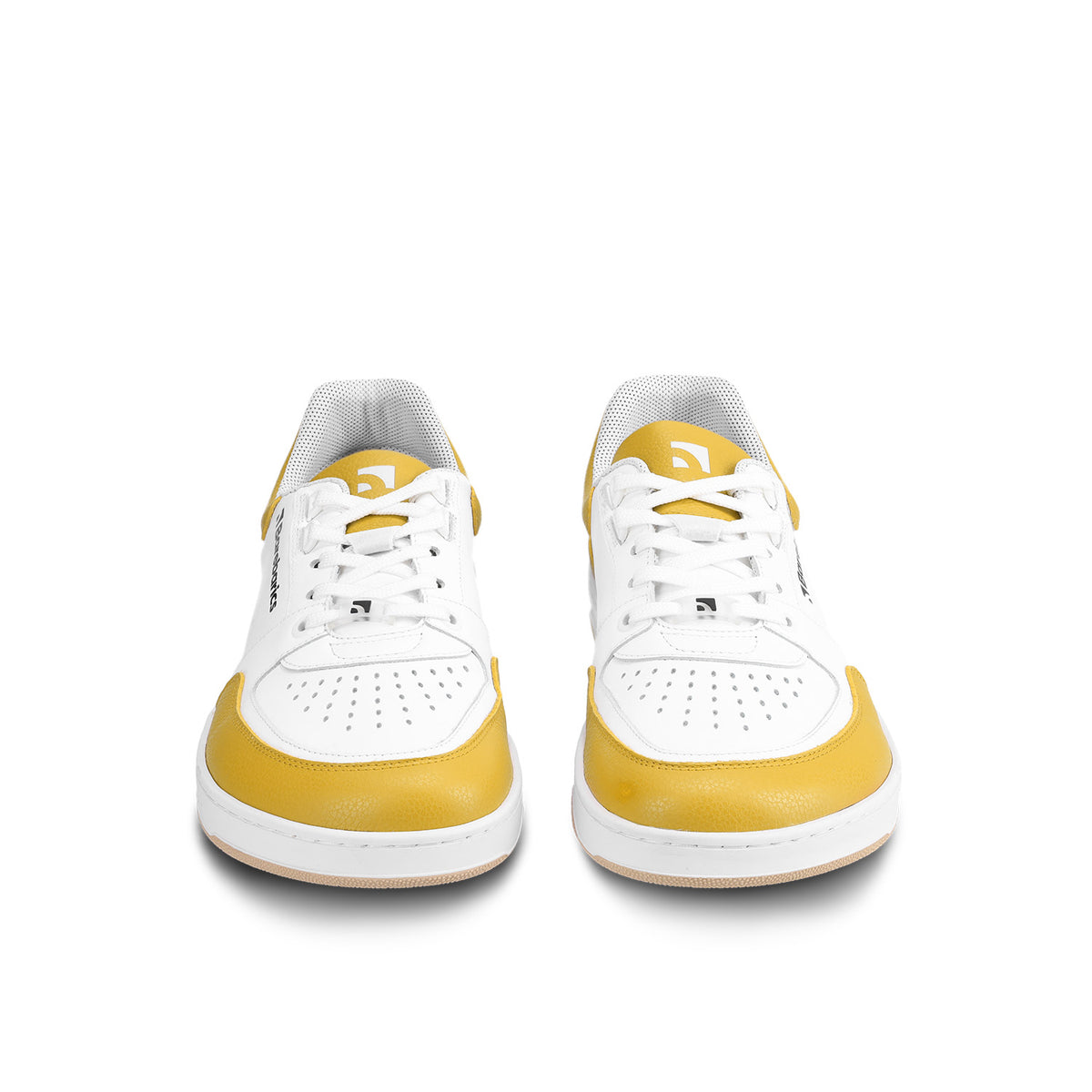 Barefoot Sneakers Barebarics Wave - White & Sunset Yellow 5  - OzBarefoot