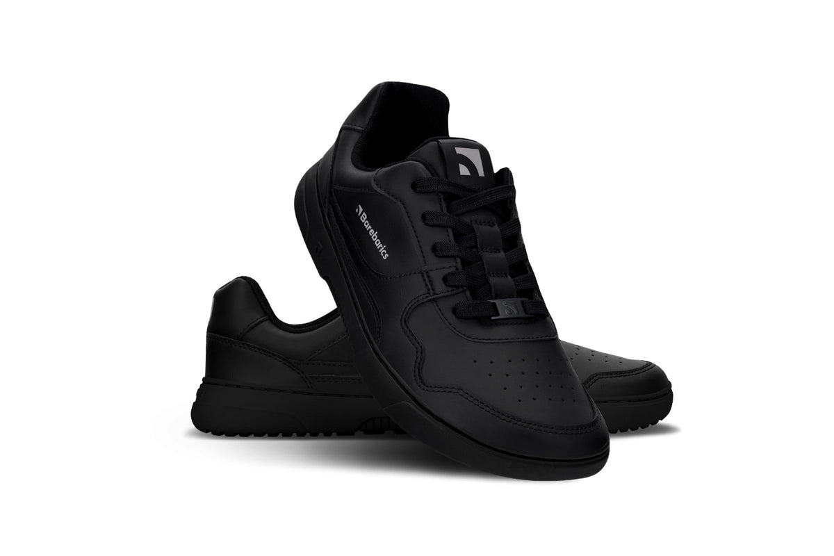 Barefoot Sneakers Barebarics Zing - All Black - Leather