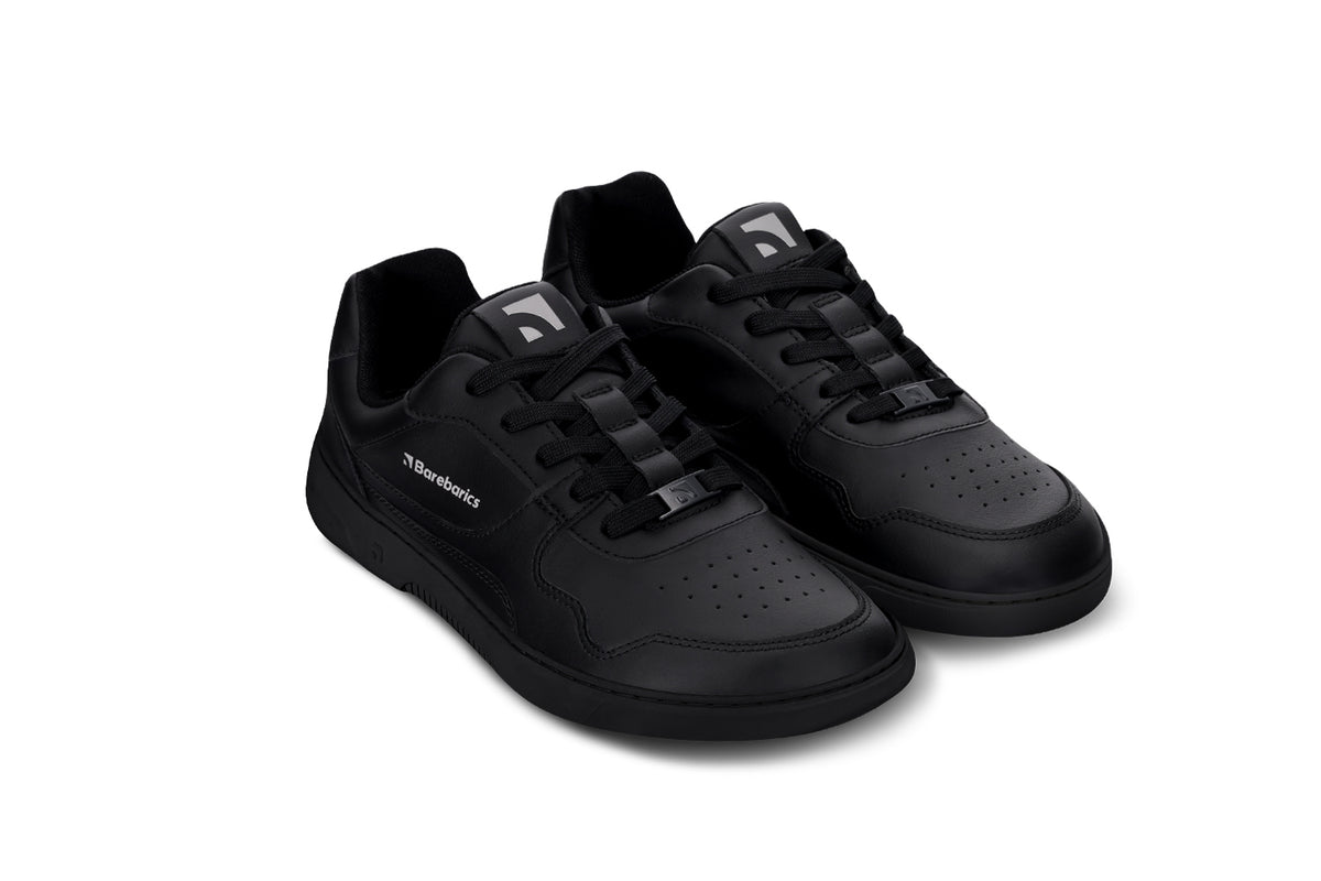 Barefoot Sneakers Barebarics Zing - All Black - Leather