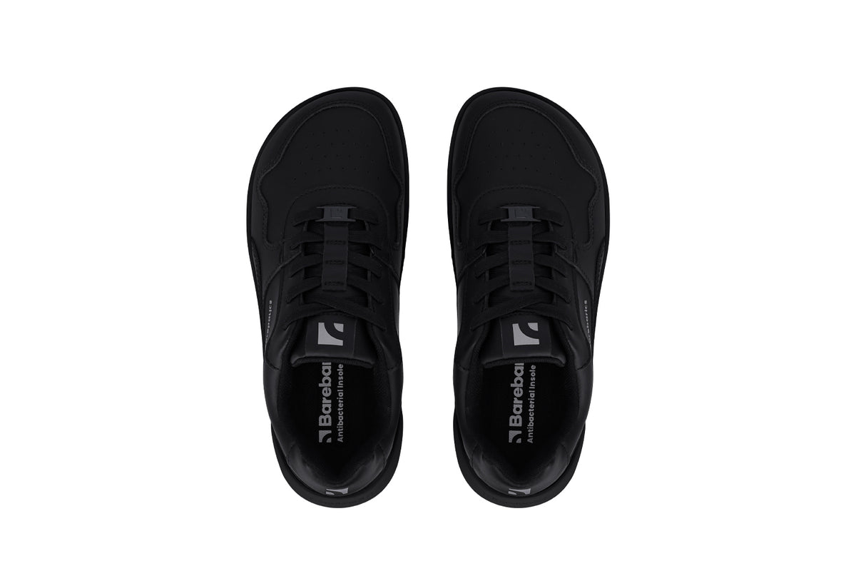 Barefoot Sneakers Barebarics Zing - All Black - Leather