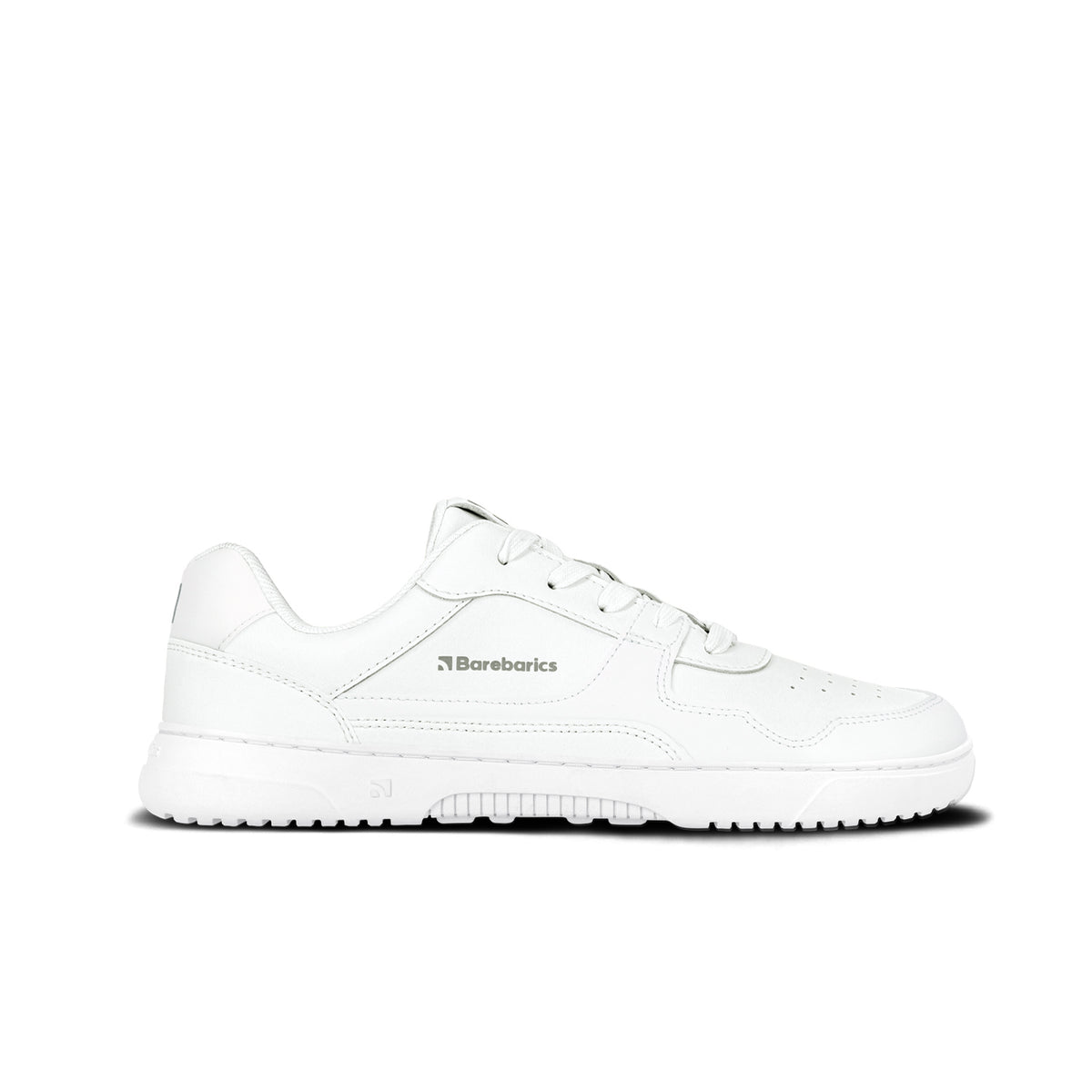 Barefoot Sneakers Barebarics Zing - All White - Leather 3  - OzBarefoot