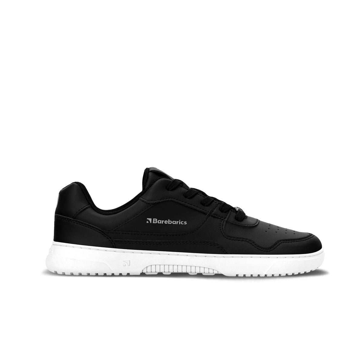 Barefoot Sneakers Barebarics Zing - Black & White - Leather 3  - OzBarefoot
