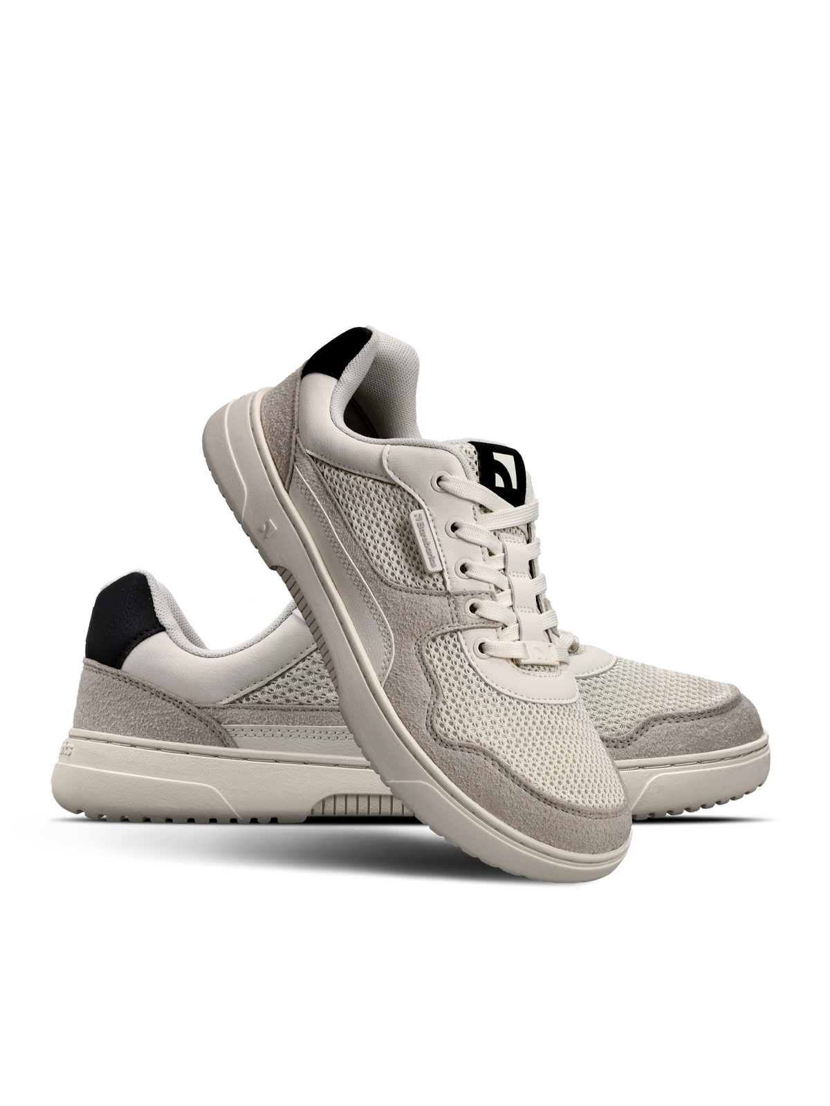 Barefoot Sneakers Barebarics Zing - Fresh - White & Beige 3  - OzBarefoot