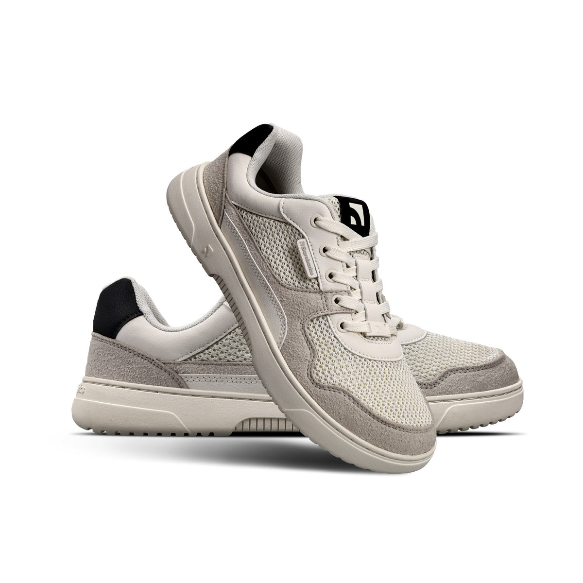 Barefoot Sneakers Barebarics Zing - Fresh - White & Beige 1  - OzBarefoot