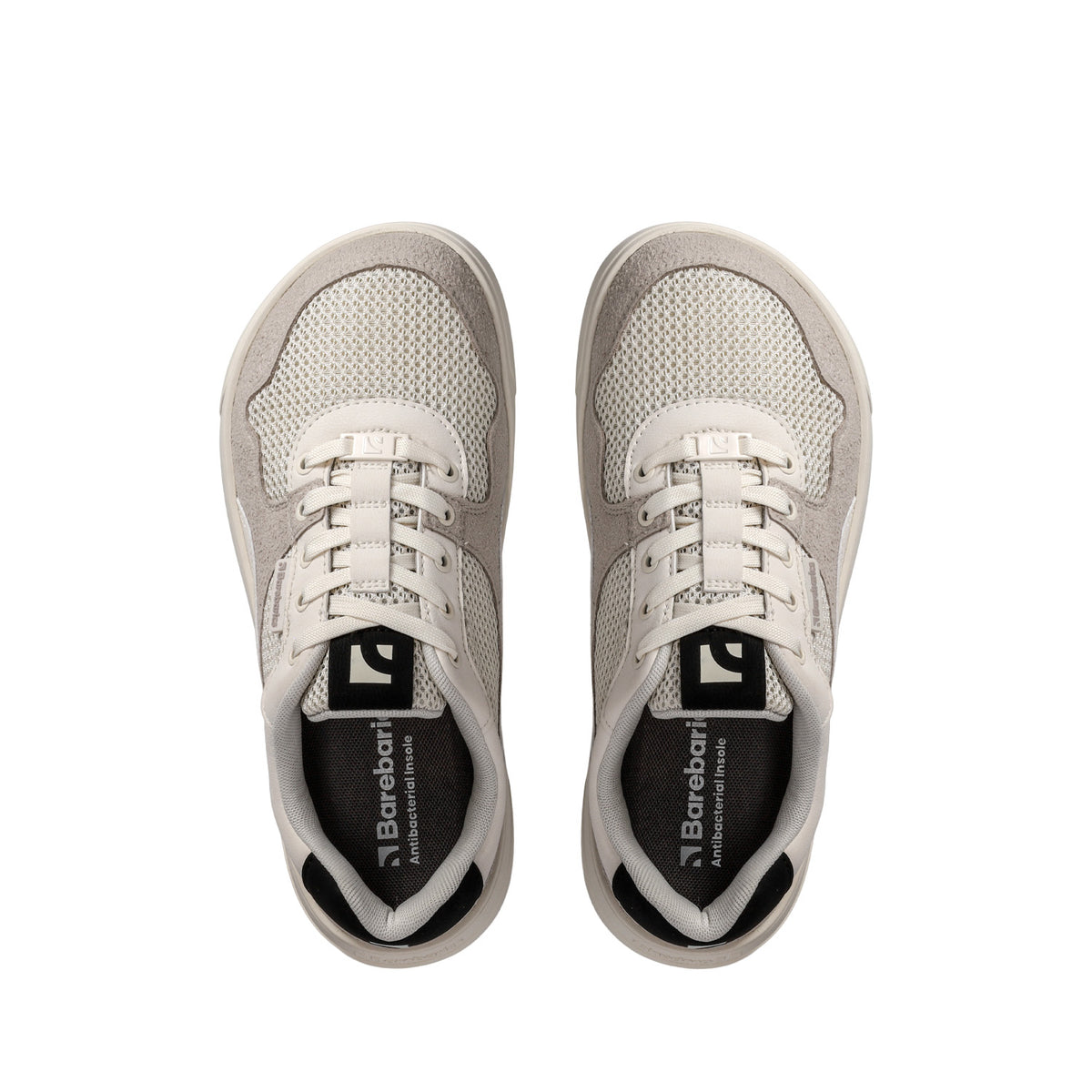 Barefoot Sneakers Barebarics Zing - Fresh - White & Beige 7  - OzBarefoot