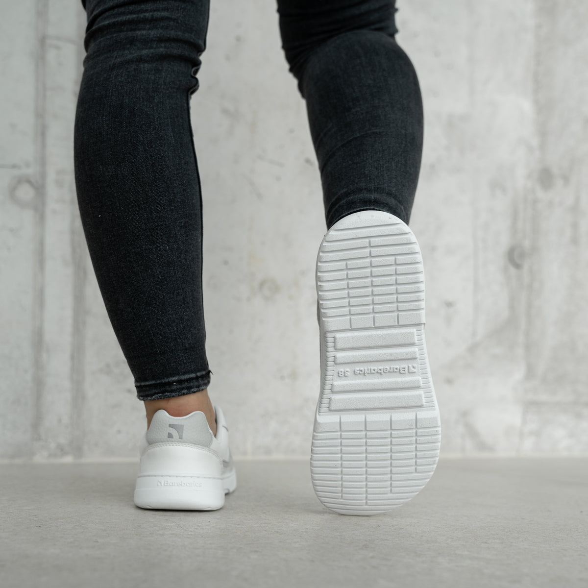 Barefoot Sneakers Barebarics Zing - White & Light Grey 22  - OzBarefoot