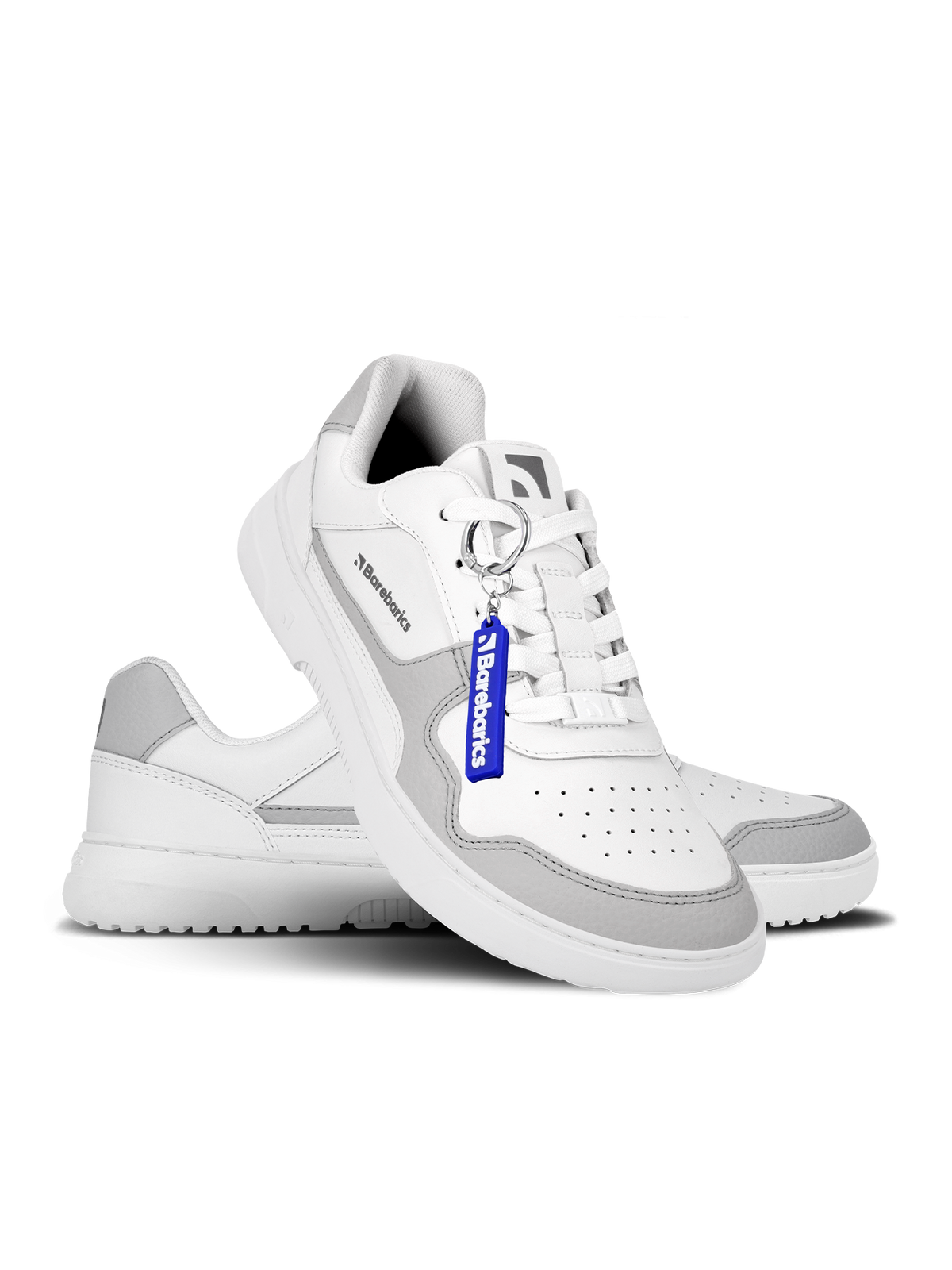 Barefoot Sneakers Barebarics Zing - White & Light Grey 20  - OzBarefoot