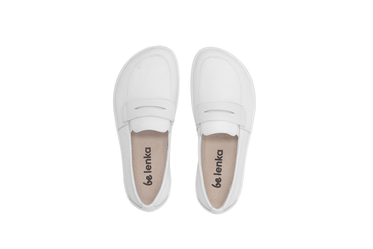 Barefoot Moccasins Be Lenka Buena - All White 10  - OzBarefoot