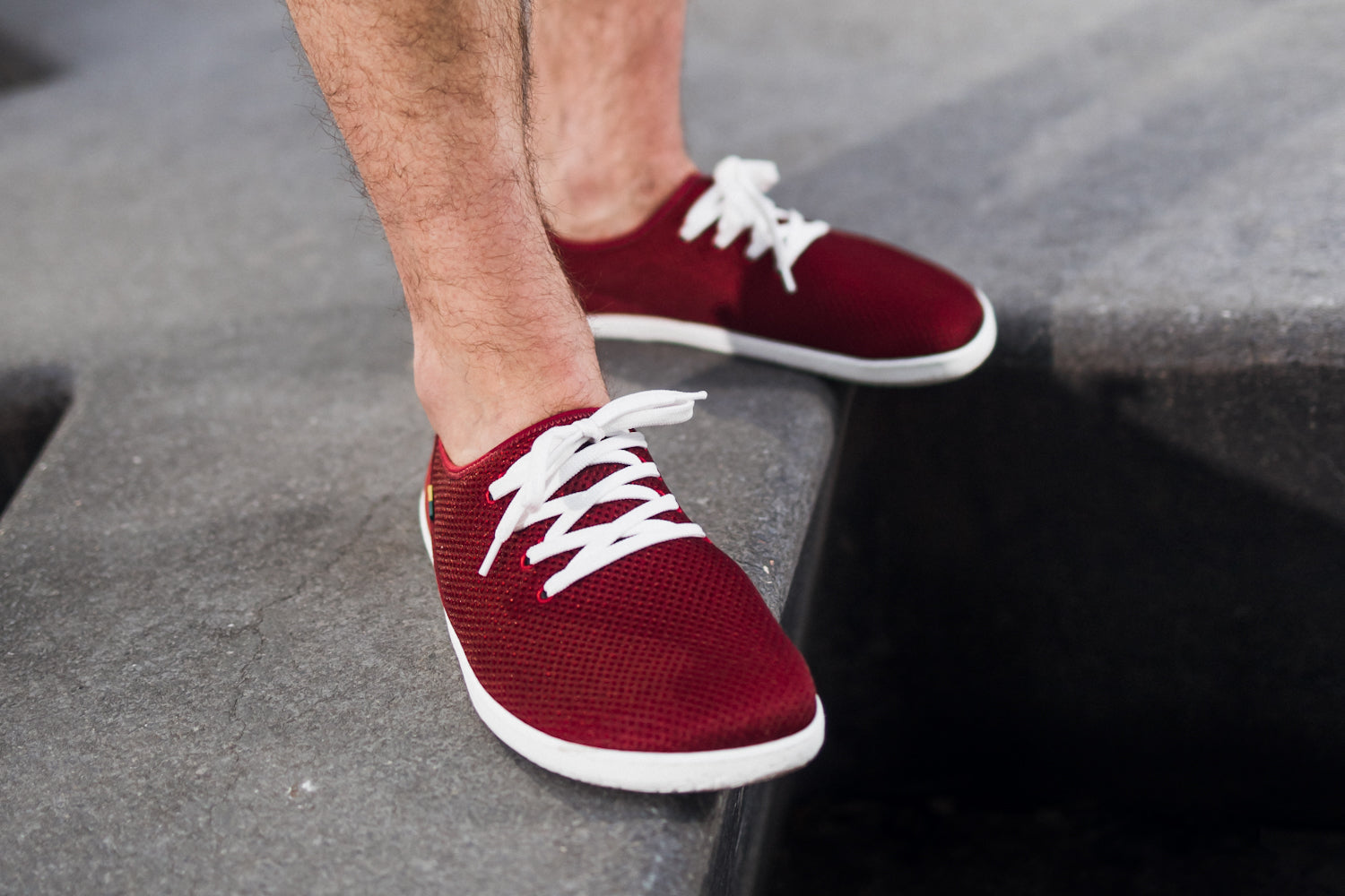 Barefoot Sneakers Be Lenka Dash - Wine Red 2 OzBarefoot Australia