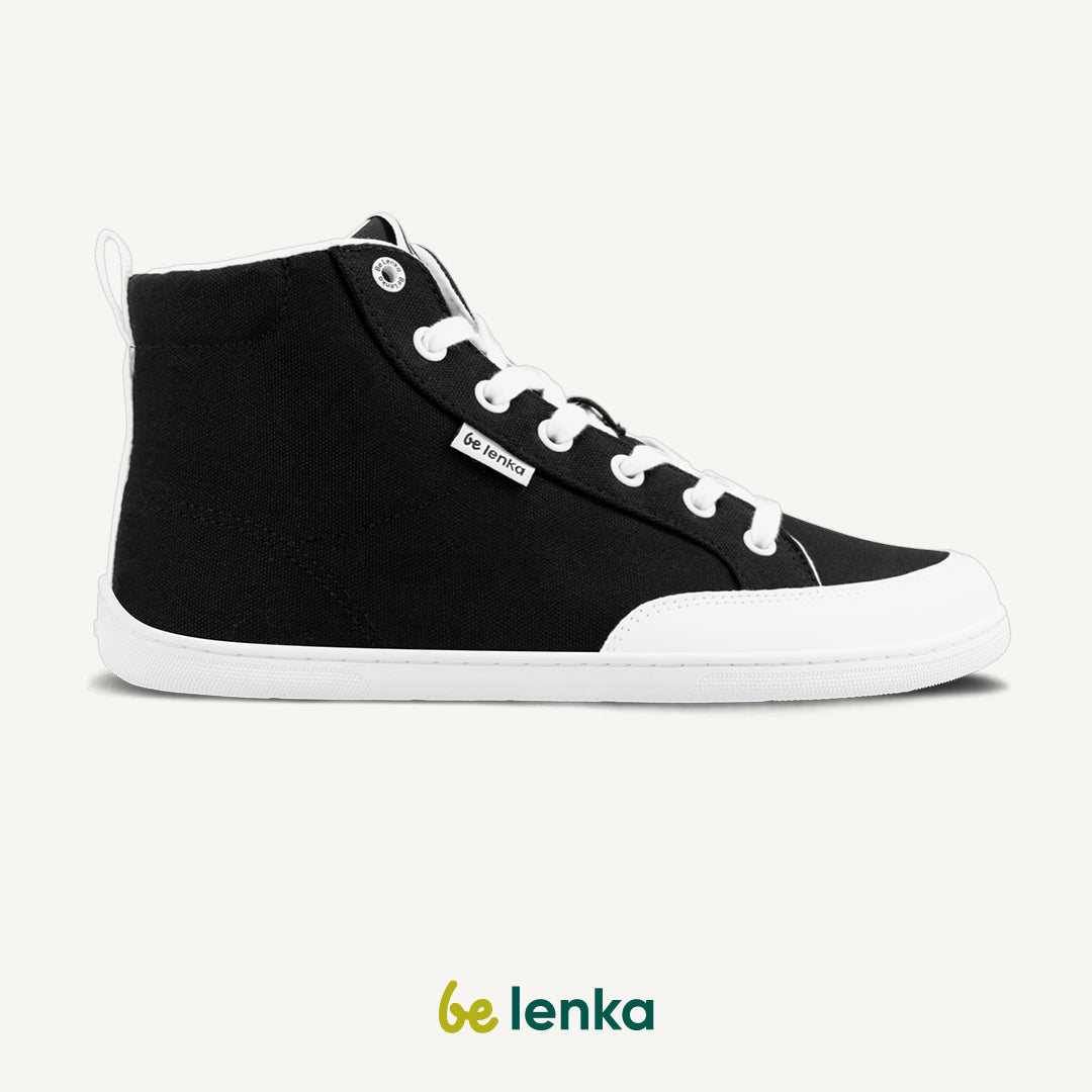 Barefoot Sneakers Be Lenka Rebound - High Top - Black & White (Shipping end of April) 4  - OzBarefoot
