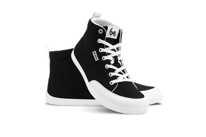 Barefoot Sneakers Be Lenka Rebound - High Top - Black & White (Shipping end of April) 2  - OzBarefoot