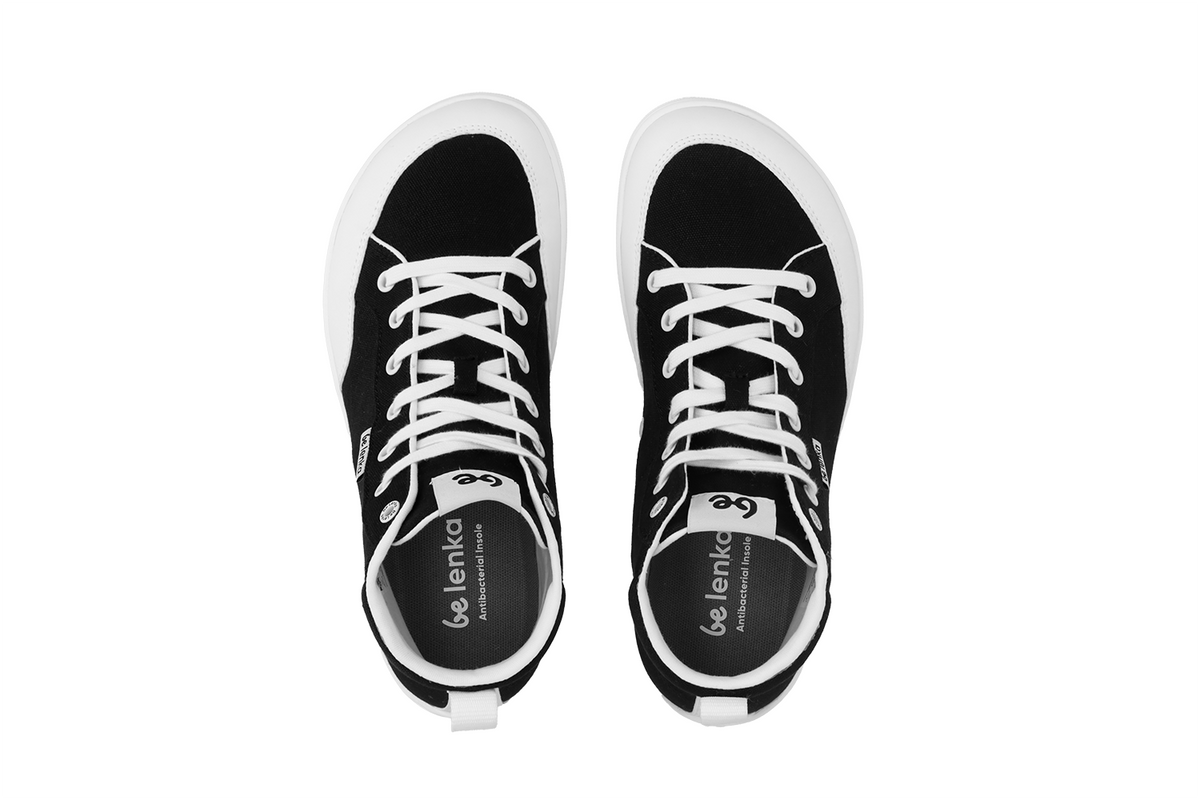 Barefoot Sneakers Be Lenka Rebound - High Top - Black & White (Shipping end of April) 9  - OzBarefoot