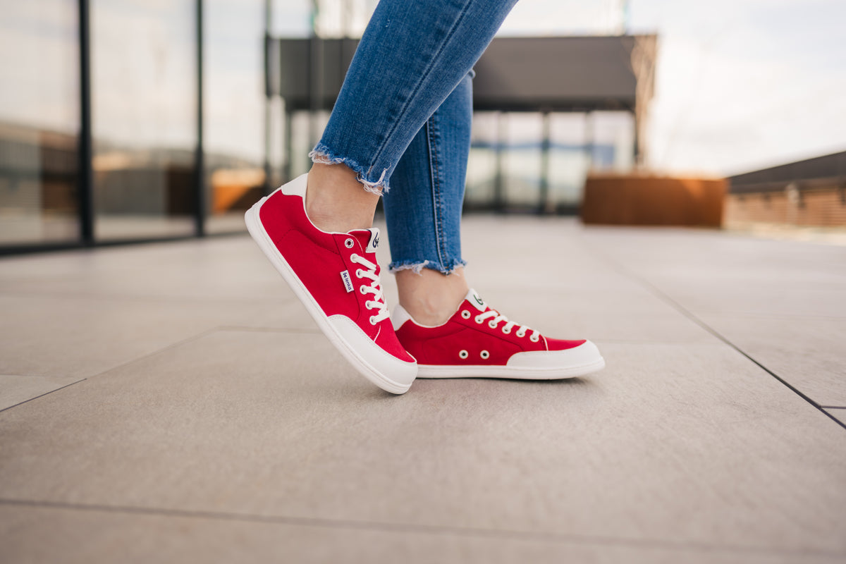 Barefoot Sneakers Be Lenka Rebound - Red & White (Shipping end of April) 5  - OzBarefoot