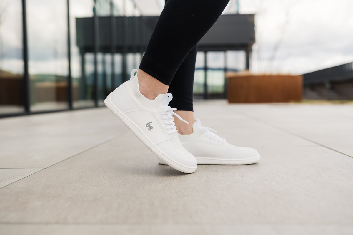 Barefoot Sneakers Be Lenka Swift - All White 3  - OzBarefoot