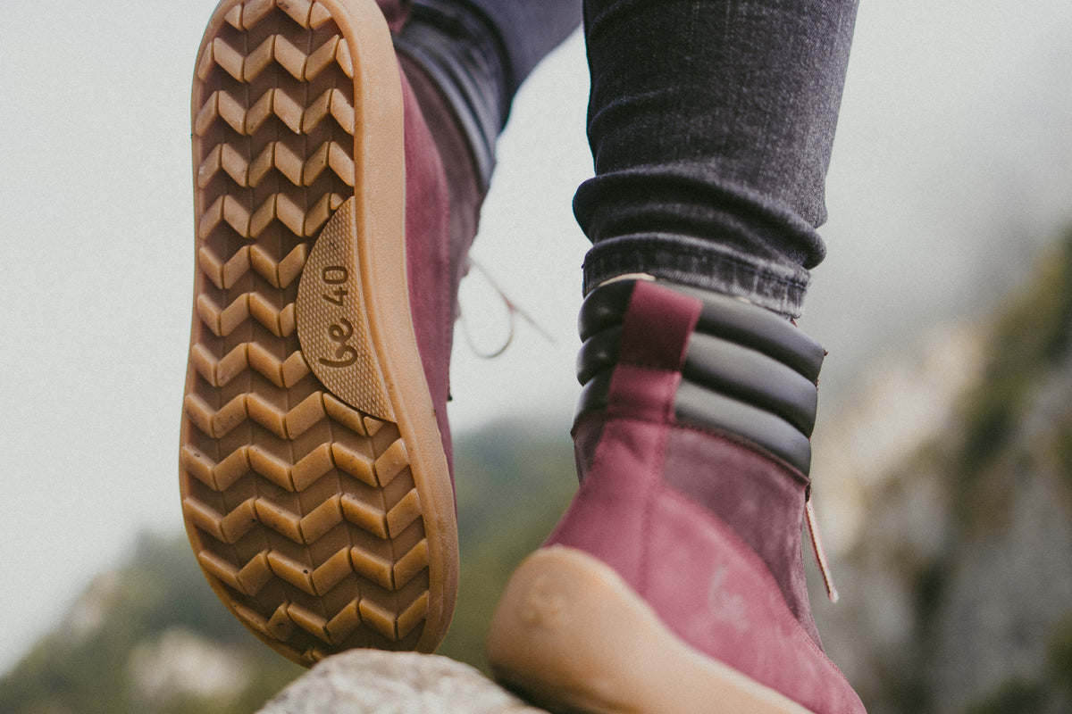 Barefoot Boots Be Lenka Nevada Neo - Burgundy 11 OzBarefoot Australia