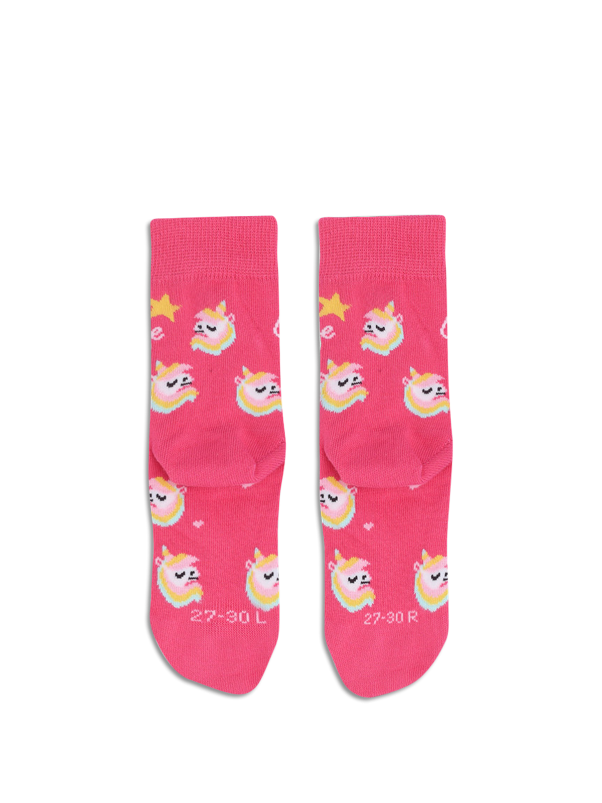 Kids barefoot Socks Be Lenka Kids - Crew - Unicorn - BubleGum Pink 1  - OzBarefoot