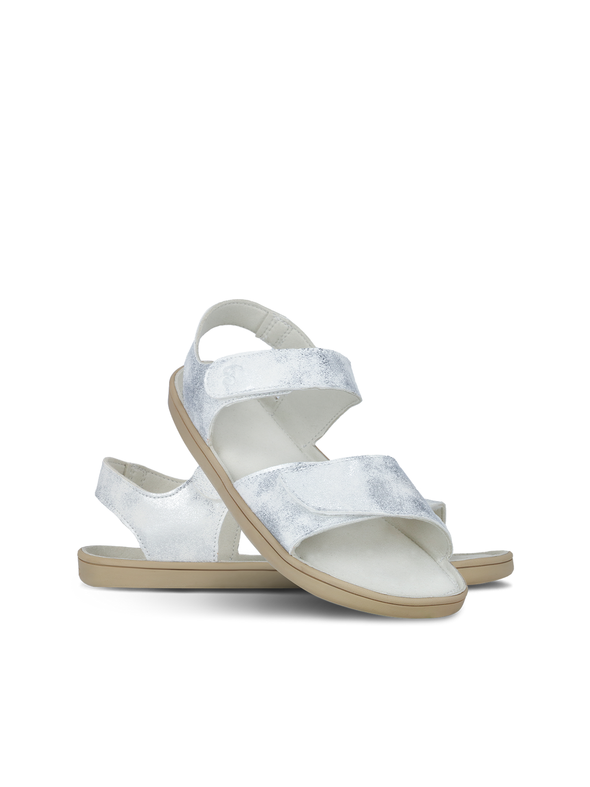 Kids' barefoot sandals Be Lenka Miami Kids - Off - White Sparkle 1  - OzBarefoot