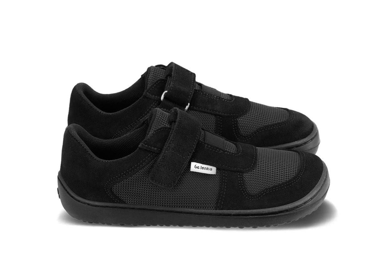 Kids Barefoot sneakers Be Lenka Joy - All Black 1  - OzBarefoot